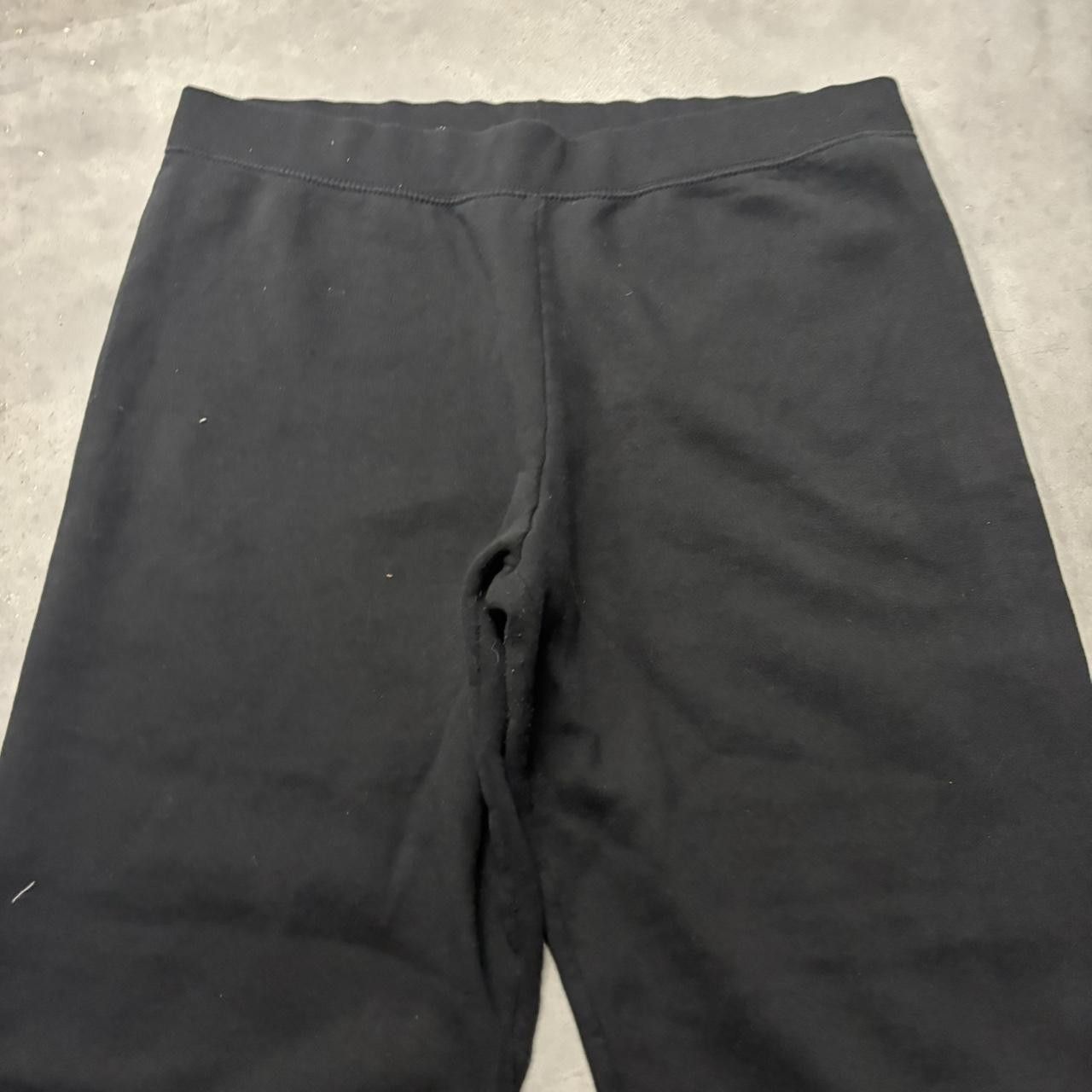 Japanese Brand × Vintage Crazy Vintage Y2K/2000s Baggy Black Skater Essential Sweatpants! Size US 36 / EU 52 - 4 Thumbnail