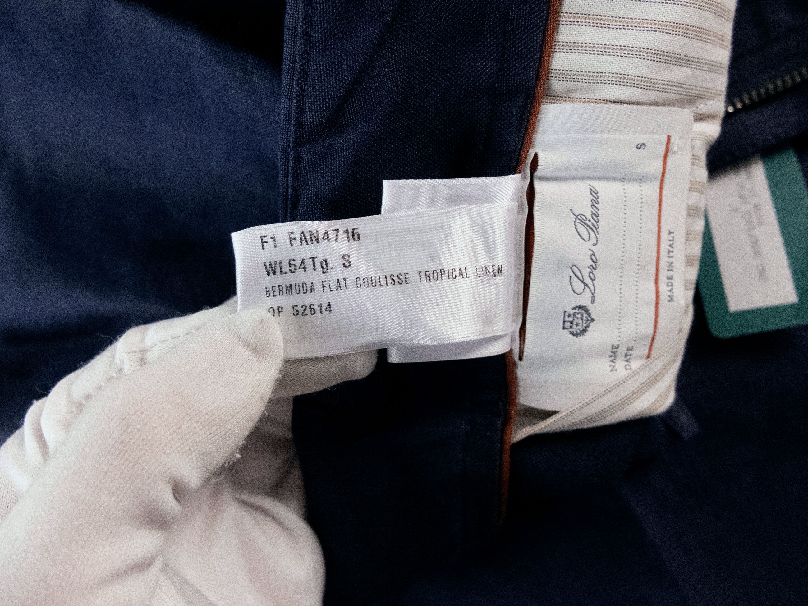 Loro Piana LORO PIANA navy blue linen shorts Small (but fits larger) Size US 30 / EU 46 - 7 Thumbnail