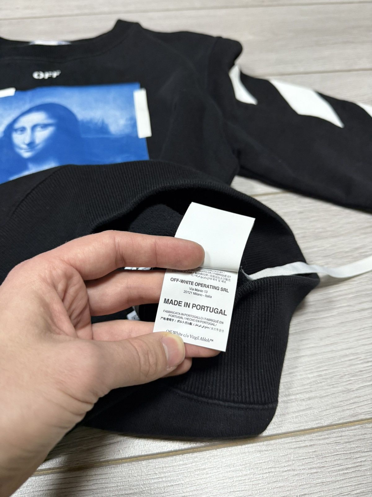 Off-White Off-White Mona Lisa tapes arrows sweatshirt Size US XS / EU 42 / 0 - 11 Thumbnail