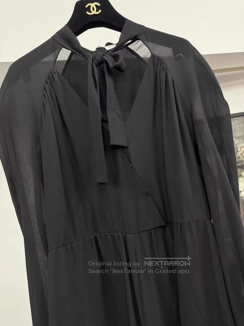 Dior Dior Black silk jumpsuit Size 26" / US 2 / IT 38 - 2 Thumbnail