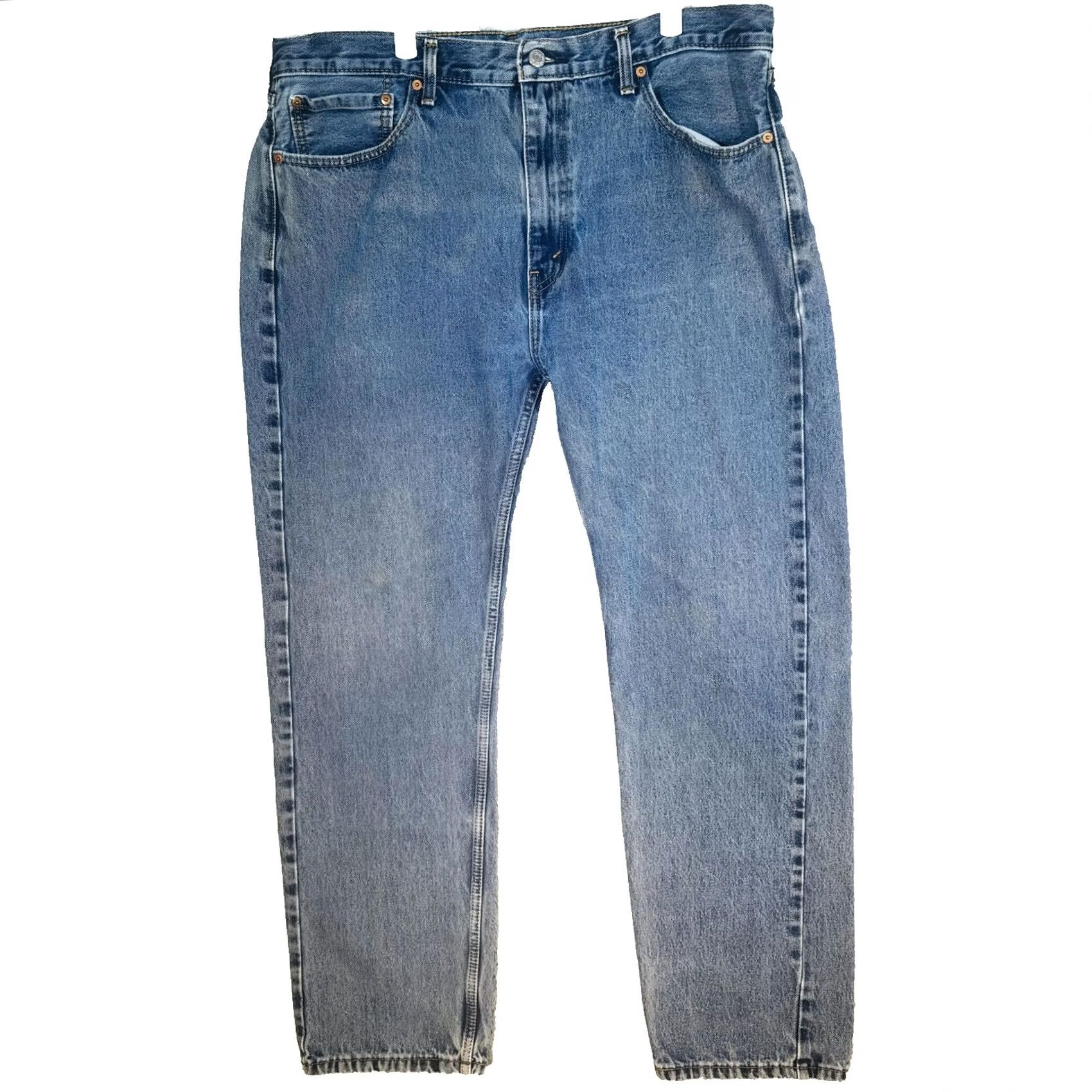 Levi's Levi's 505 Jeans Mens Regular Fit Blue Medium Wash Straight Zip Fly 40x34 Denim Pocket Logo 5-Pocket US Made Size US 40 / EU 56 - 5 Thumbnail