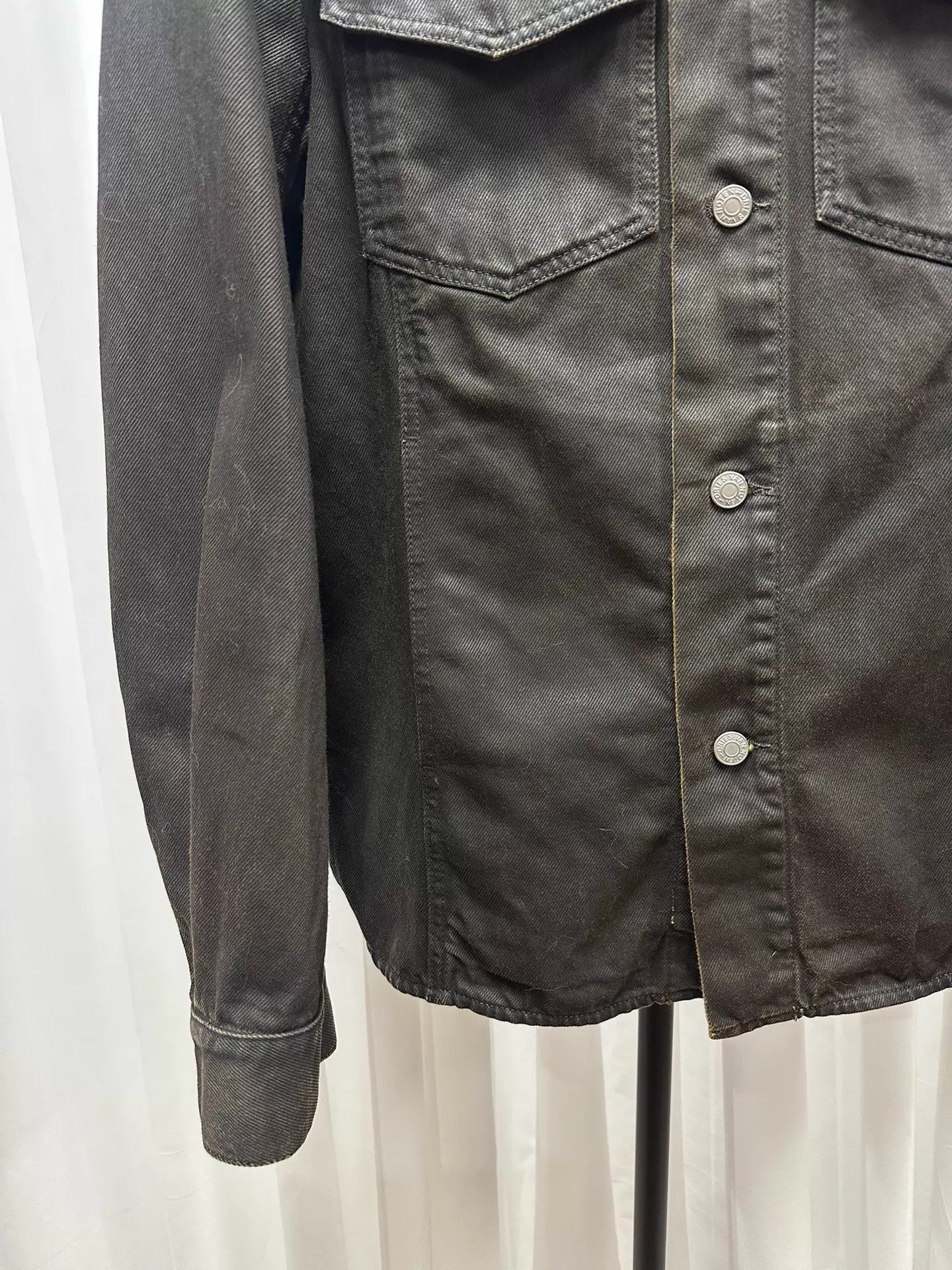 Dries Van Noten Dries Van Noten Waxed Denim Jacket L (Bust 110, Length 80) Size US L / EU 52-54 / 3 - 3 Thumbnail