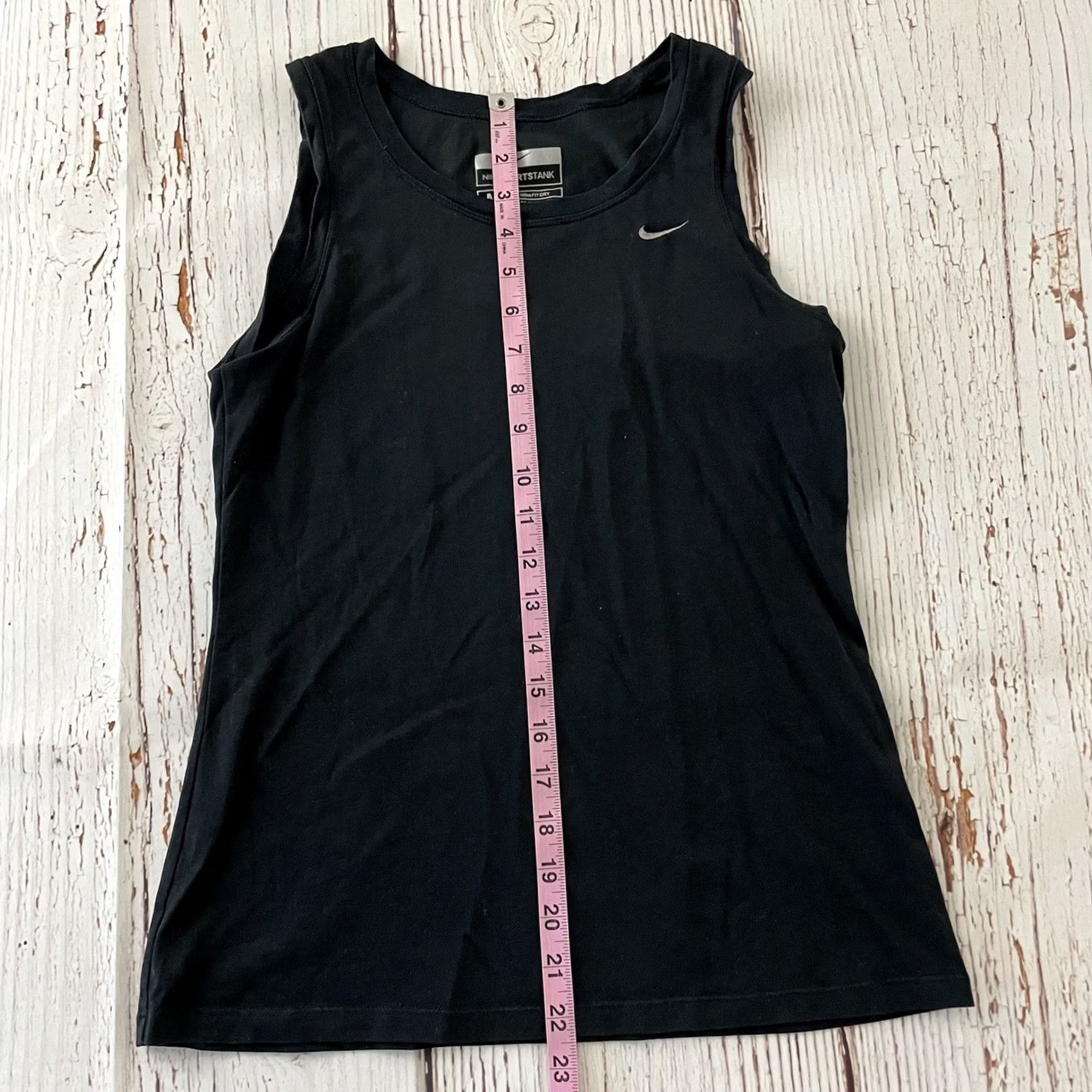 Nike Nike Womens Tank Athletic Sleeveless Medium Black Sports FitDry Top Size M / US 6-8 / IT 42-44 - 5 Thumbnail