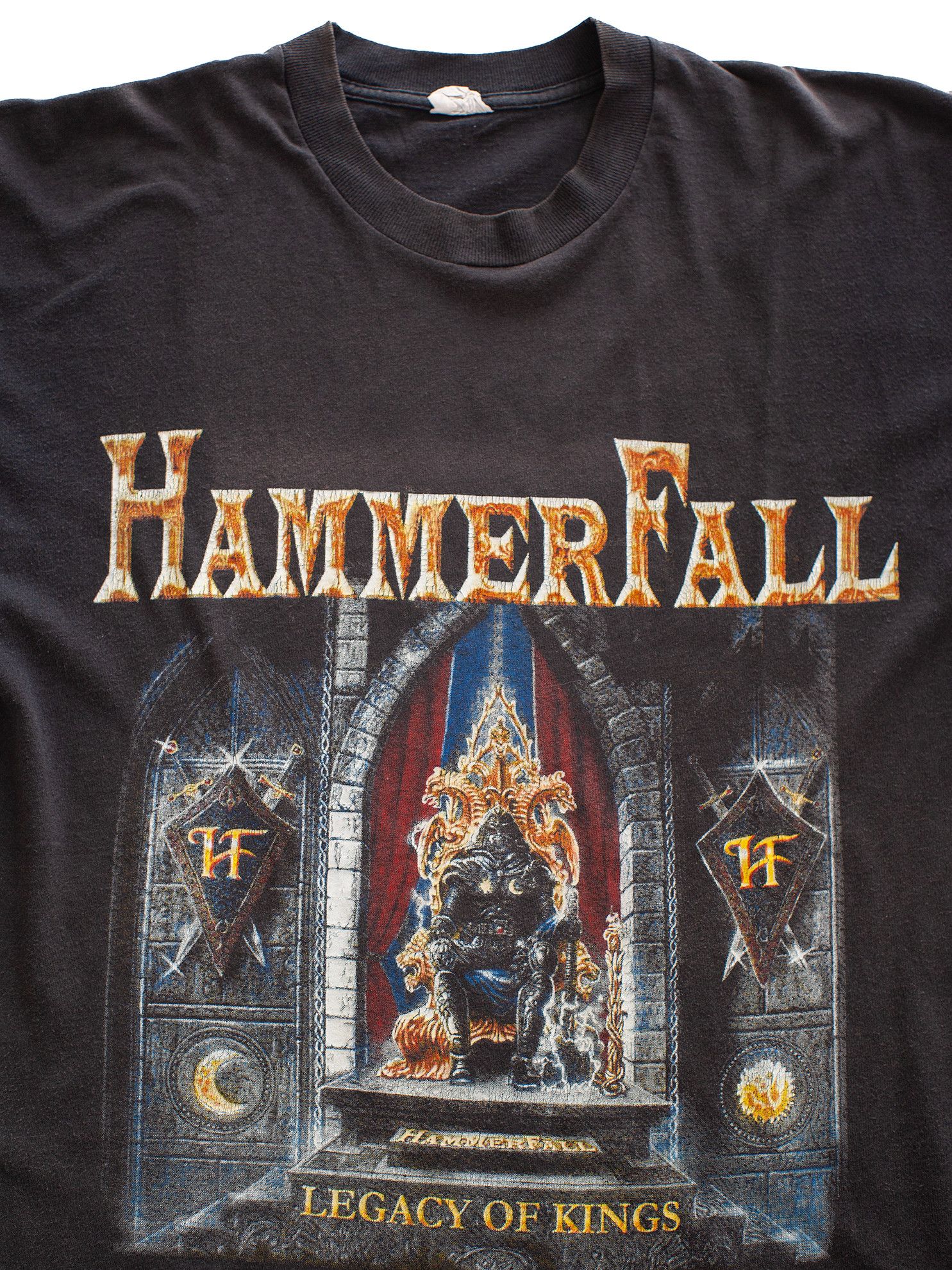 Band Tees Vintage 1998 HammerFall "Legacy of Kings" 90s Band T-Shirt Size US L / EU 52-54 / 3 - 3 Thumbnail