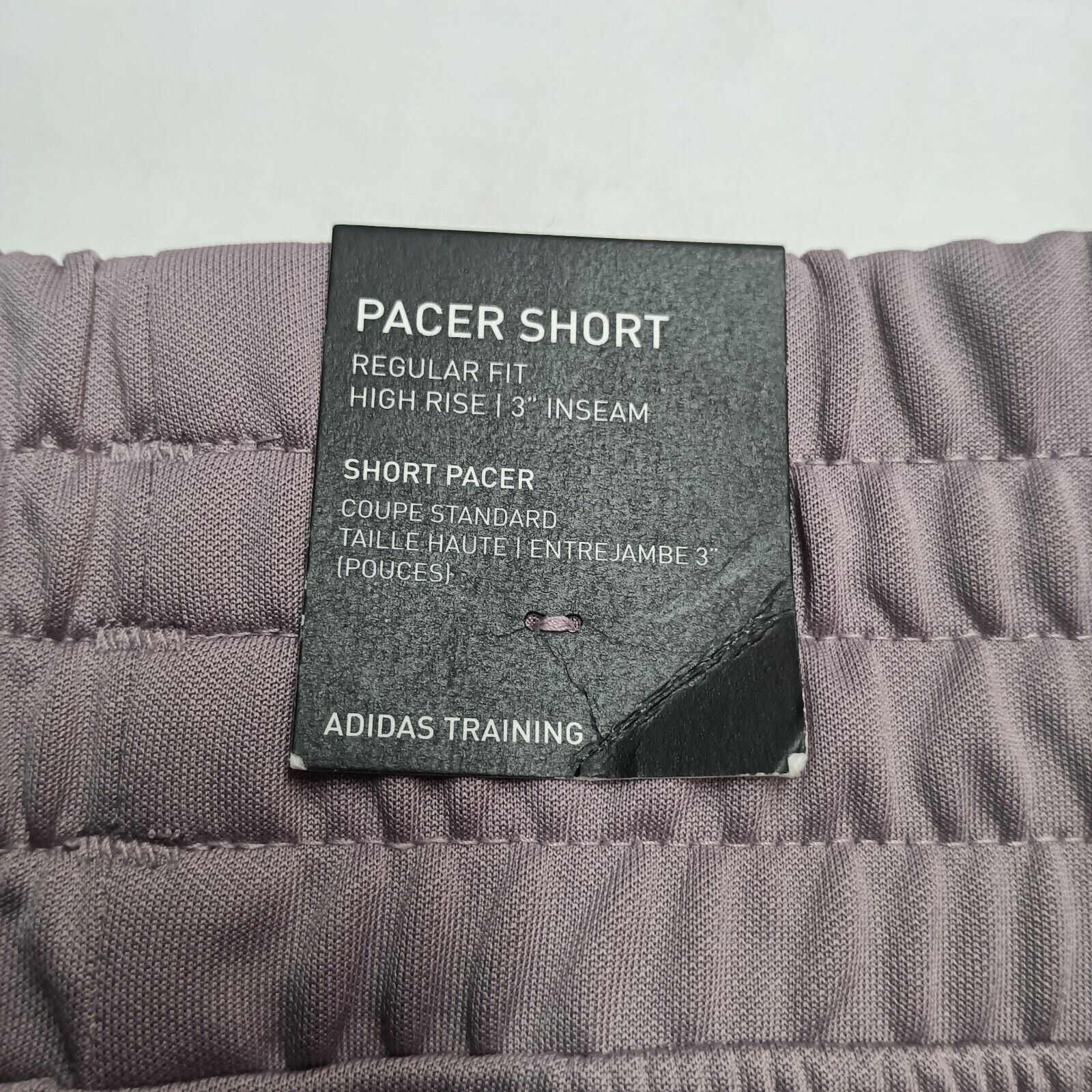 Adidas Adidas Pacer 3 Stripes High Shorts Women's 3X Purple Pull On Size 42" / US 20 - 5 Thumbnail