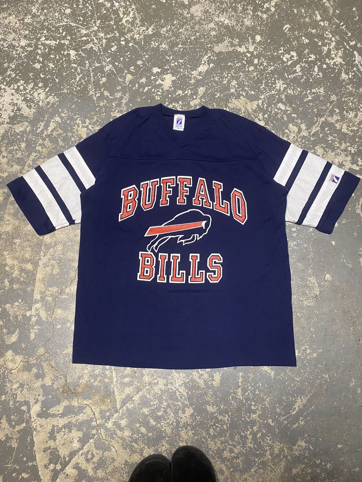 Vintage Buffalo Bills Logo 7 NFL Football Jersey Shirt USA