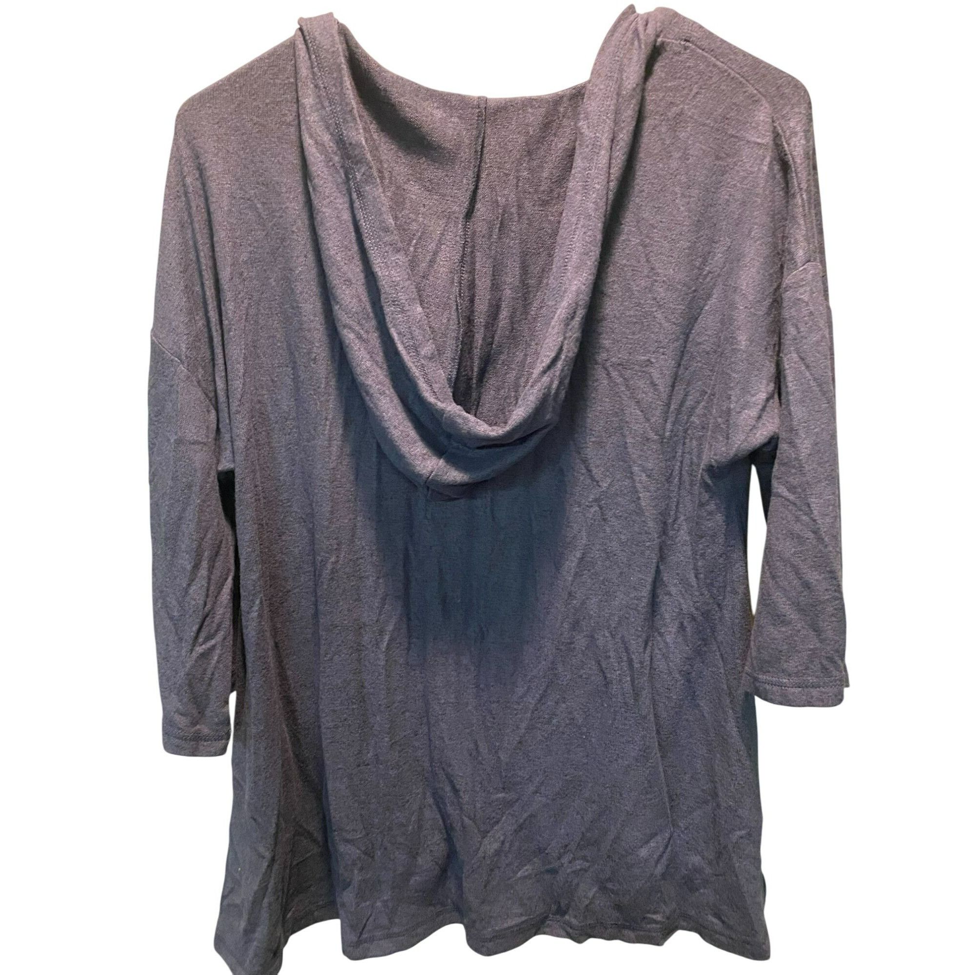 Other Body By Simply Noelle Heathered Navy Knit Hooded Top S/M Size S / US 4 / IT 40 - 6 Thumbnail