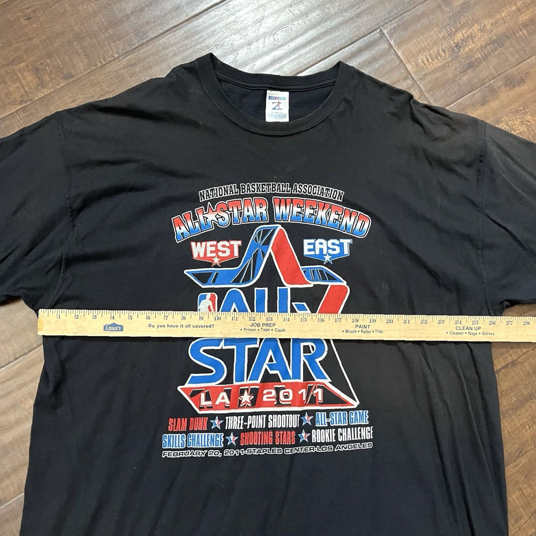 NBA VINTAGE NBA All Stars Kobe Bryant 2011 T-Shirt 2XL Black Men Short Sleeve Lakers Pau Gasol Lebron James Kevin Durant Carmelo Anthony Rap Tee Size US XXL / EU 58 / 5 - 5 Thumbnail