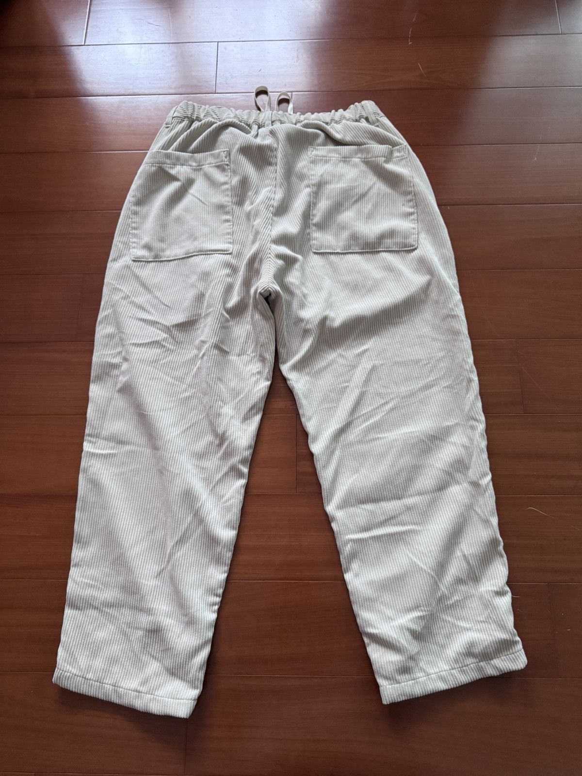Muji Muji Labo Cropped Ivory Corduroy Pants Size US 30 / EU 46 - 2 Thumbnail
