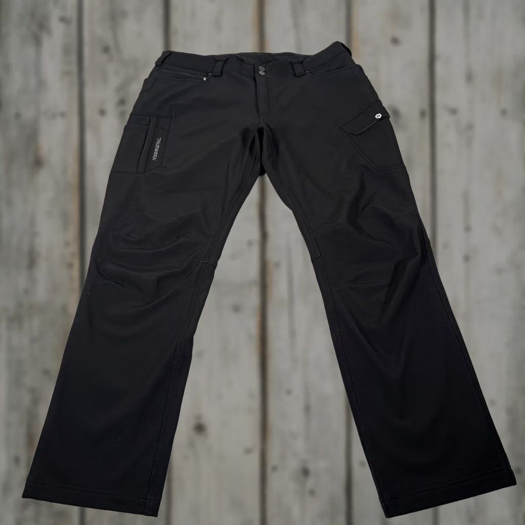 Vintage Truewerk Pants Mens 38x32 Black T3 Werkpant Cargo Fleece Lined Stretch Workwear Size US 38 / EU 54 - 1 Thumbnail