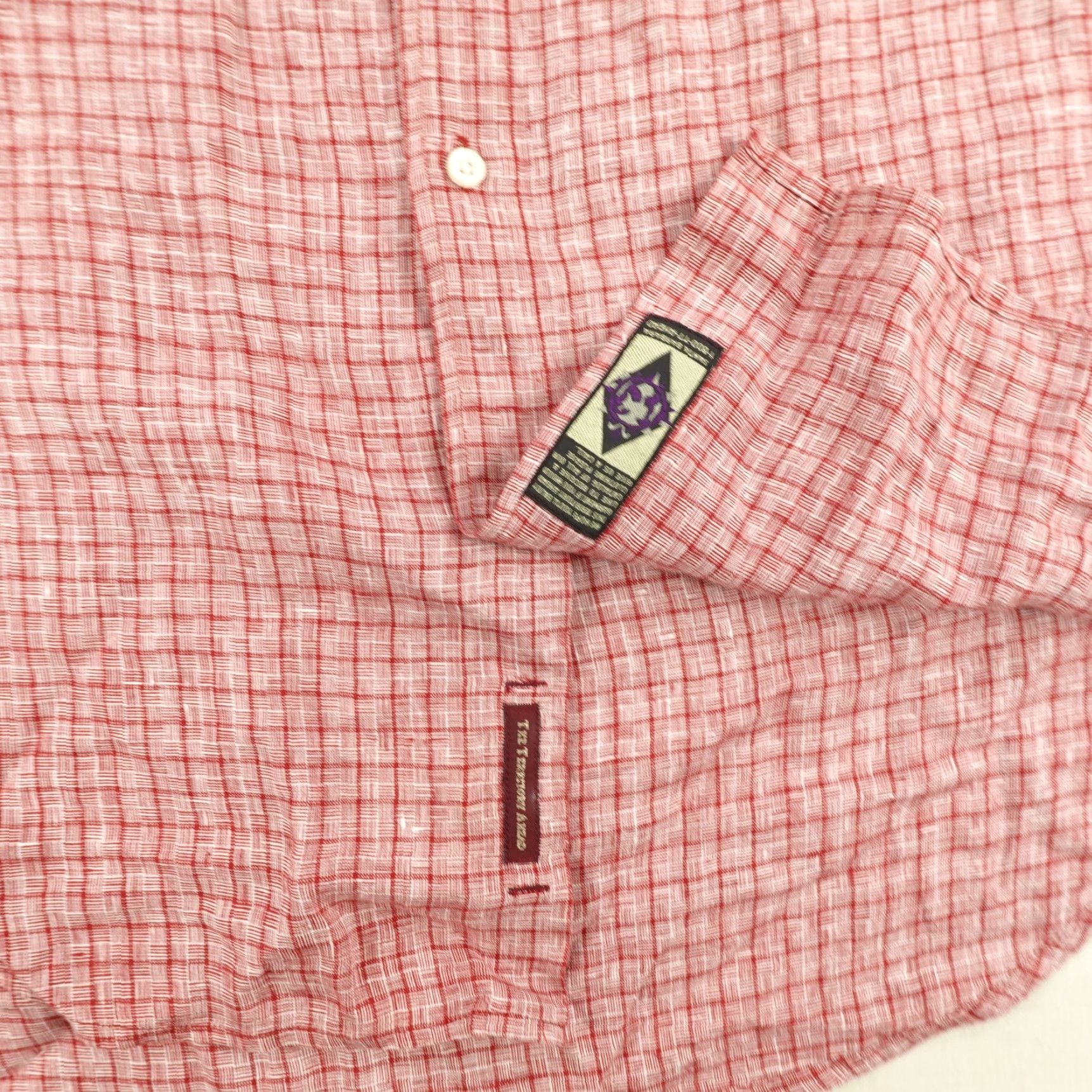 The Territory Ahead VINTAGE Territory Ahead Shirt Mens 2XL Red Plaid Button Up Linen Hiking Outdoors Work Size US XXL / EU 58 / 5 - 4 Thumbnail