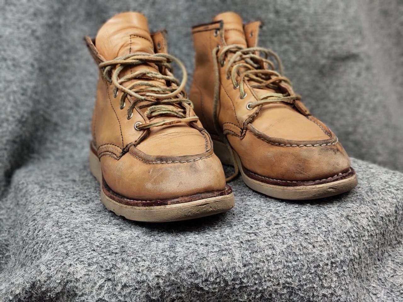 Red Wing Vintage Red Wing Moc Toe 3374 Faded Leather Boots Shoes Size US 5 / EU 37 - 16 Thumbnail