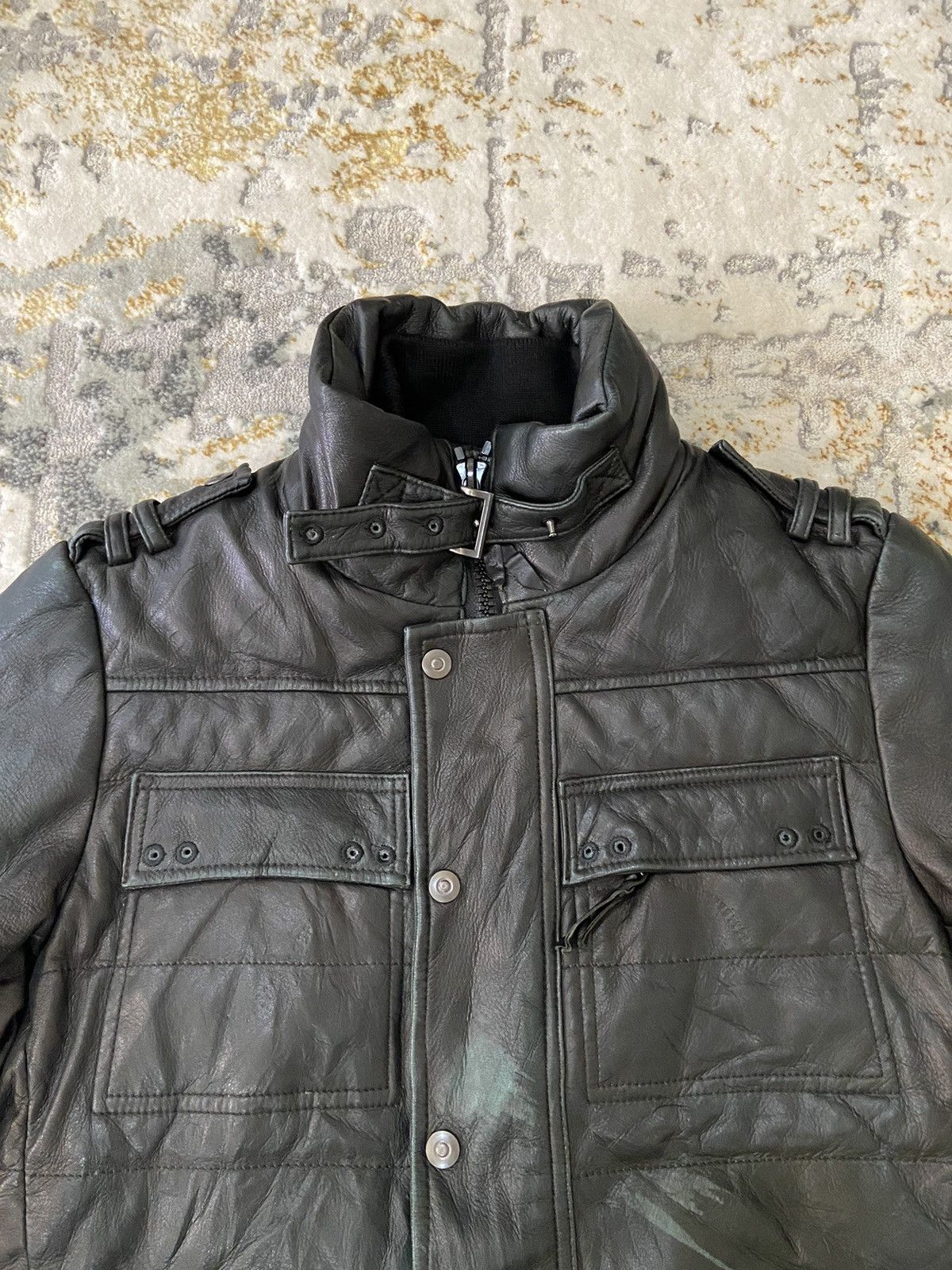 Leather × Mastermind Japan × Roen CRAZY RARE ROEN MASTERMIND BIKER LEATHER JACKET Size US S / EU 44-46 / 1 - 8 Thumbnail