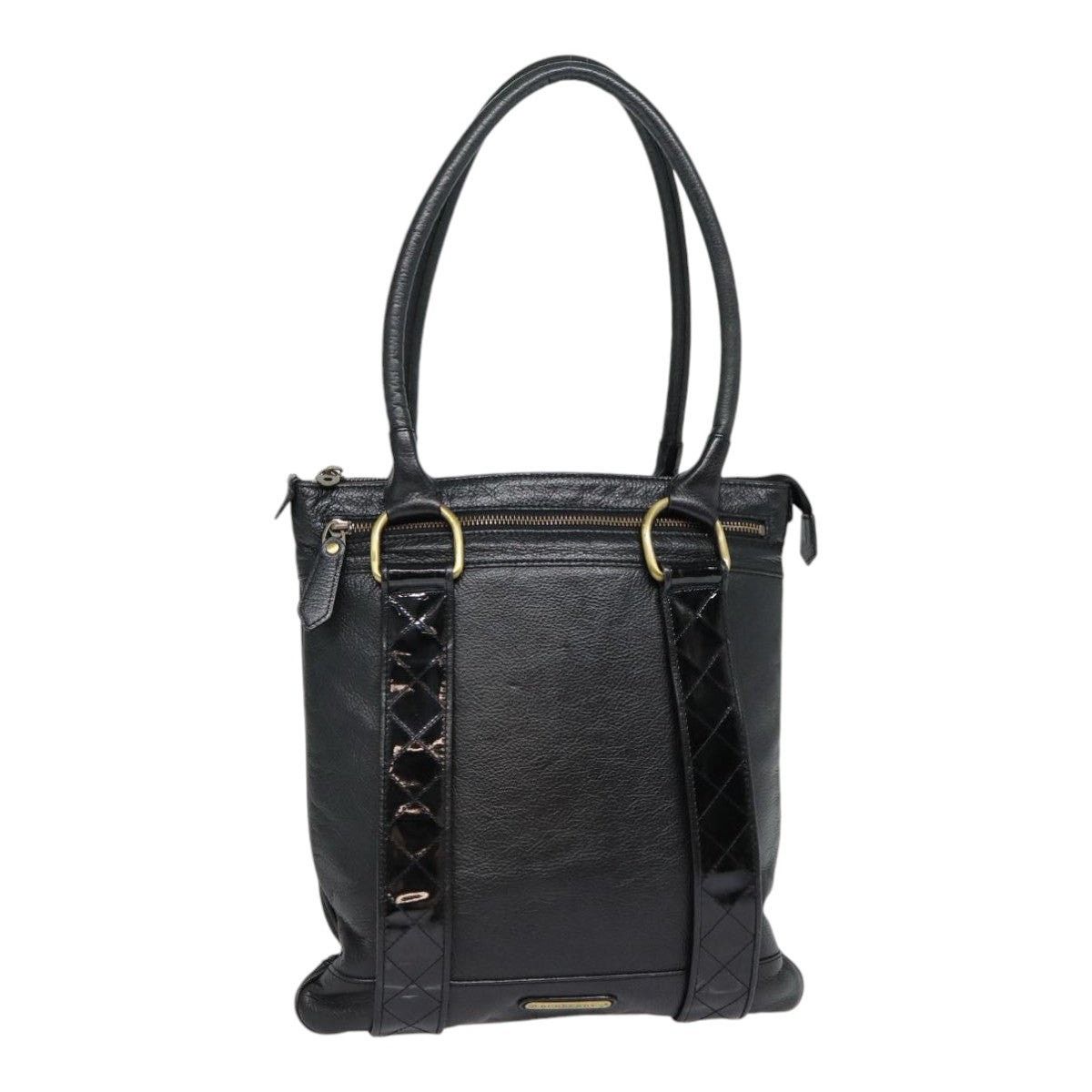 Burberry Burberry Shoulder Bag Leather Black Gold Size ONE SIZE - 1 Thumbnail