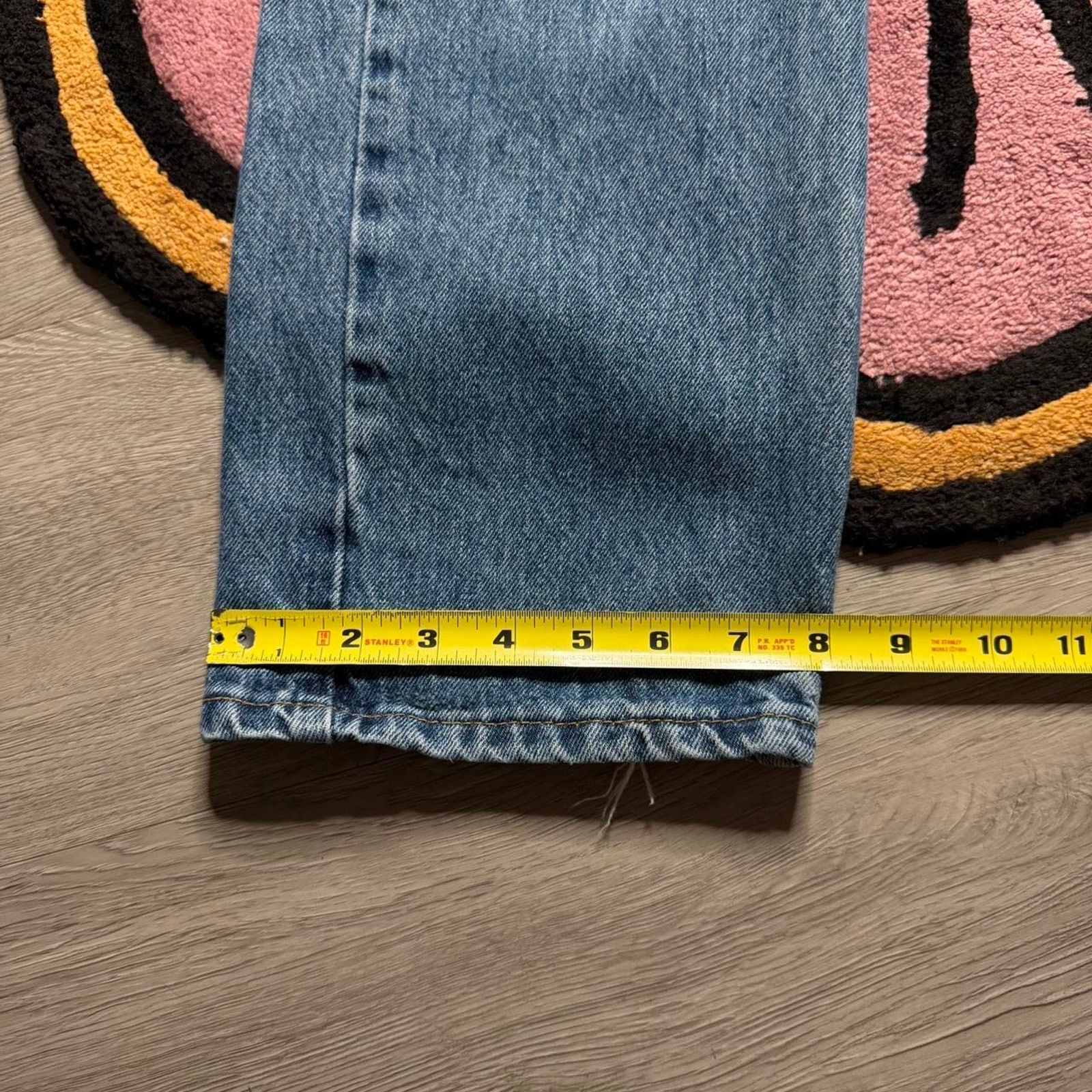 Levi's Levi’s Strauss 505 Regular Fit Straight Leg Distressed Jeans Size US 34 / EU 50 - 6 Thumbnail