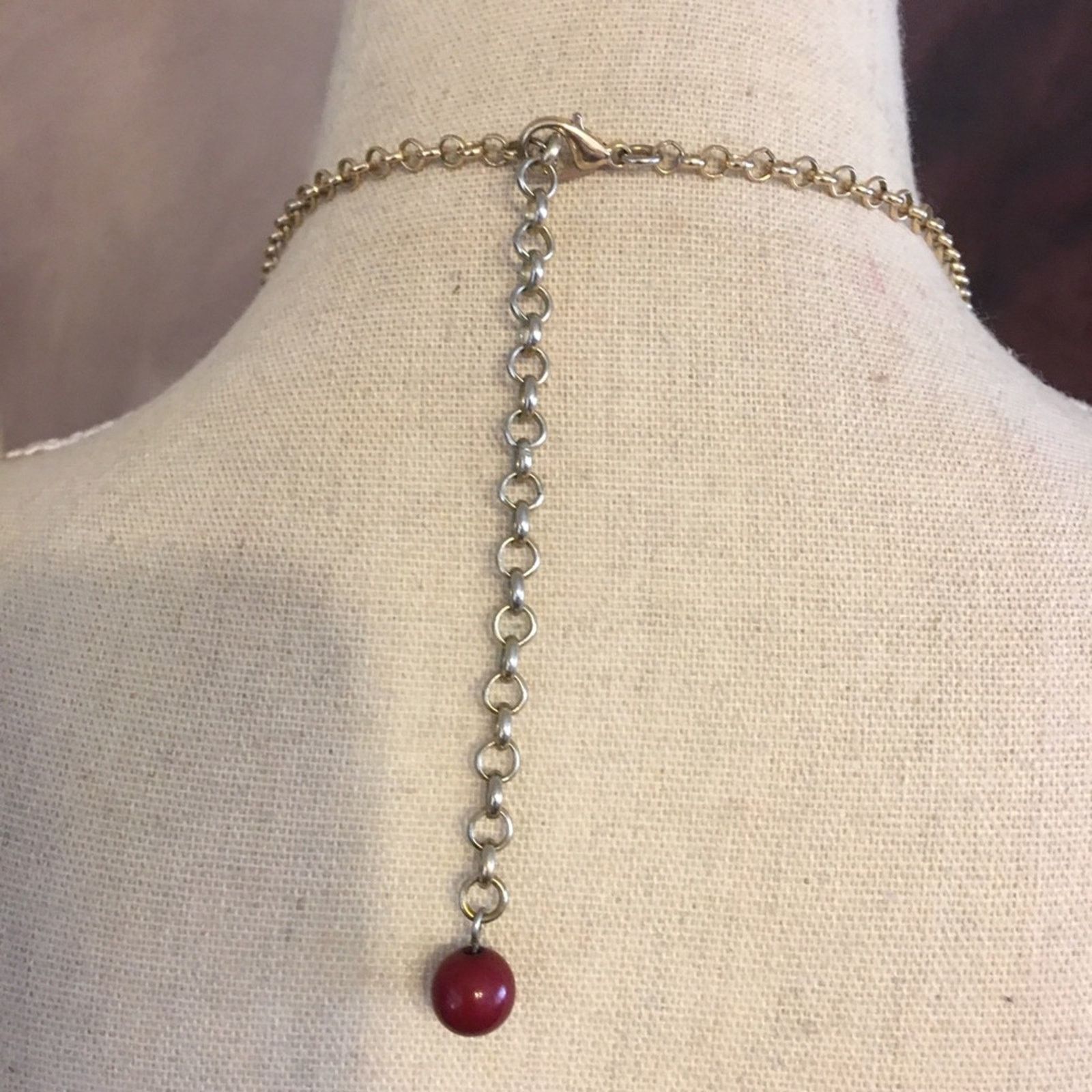 Jewelry Burgundy multi layer beaded necklace Size ONE SIZE - 6 Thumbnail