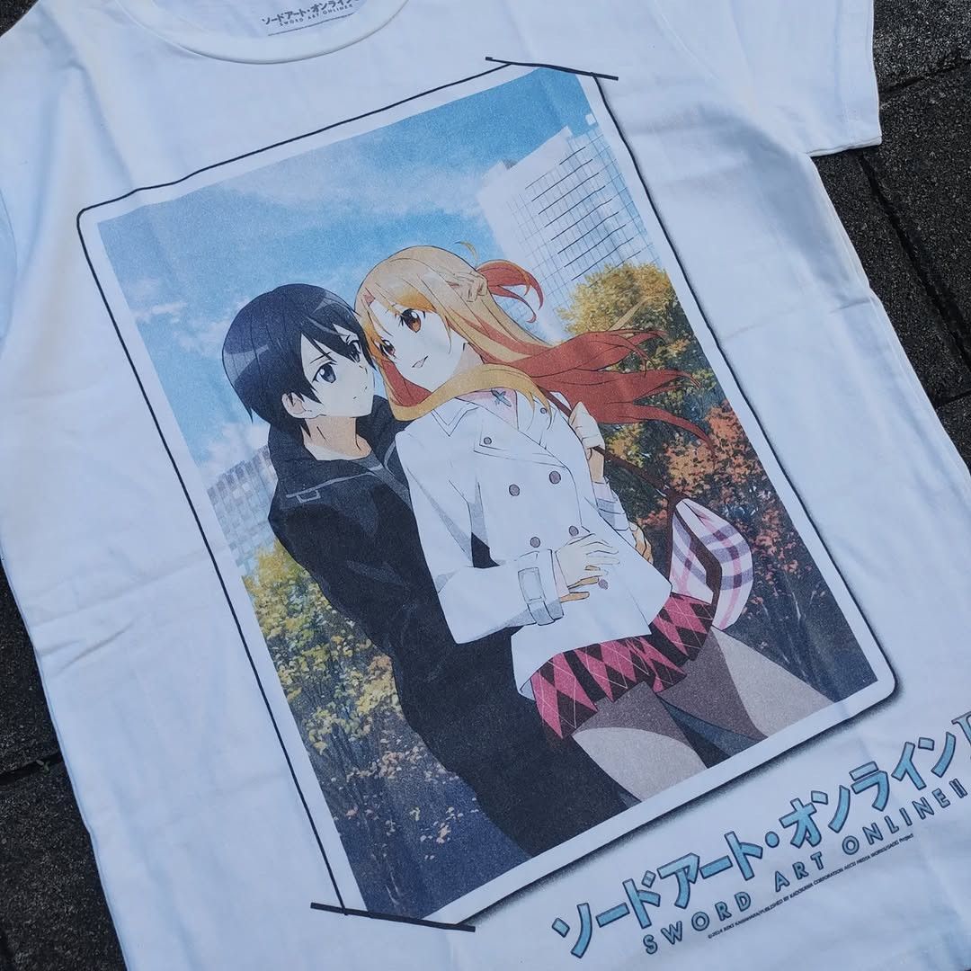 Anime Sword Art Online Asuna Kirito Anime Tee Size US L / EU 52-54 / 3 - 1 Thumbnail