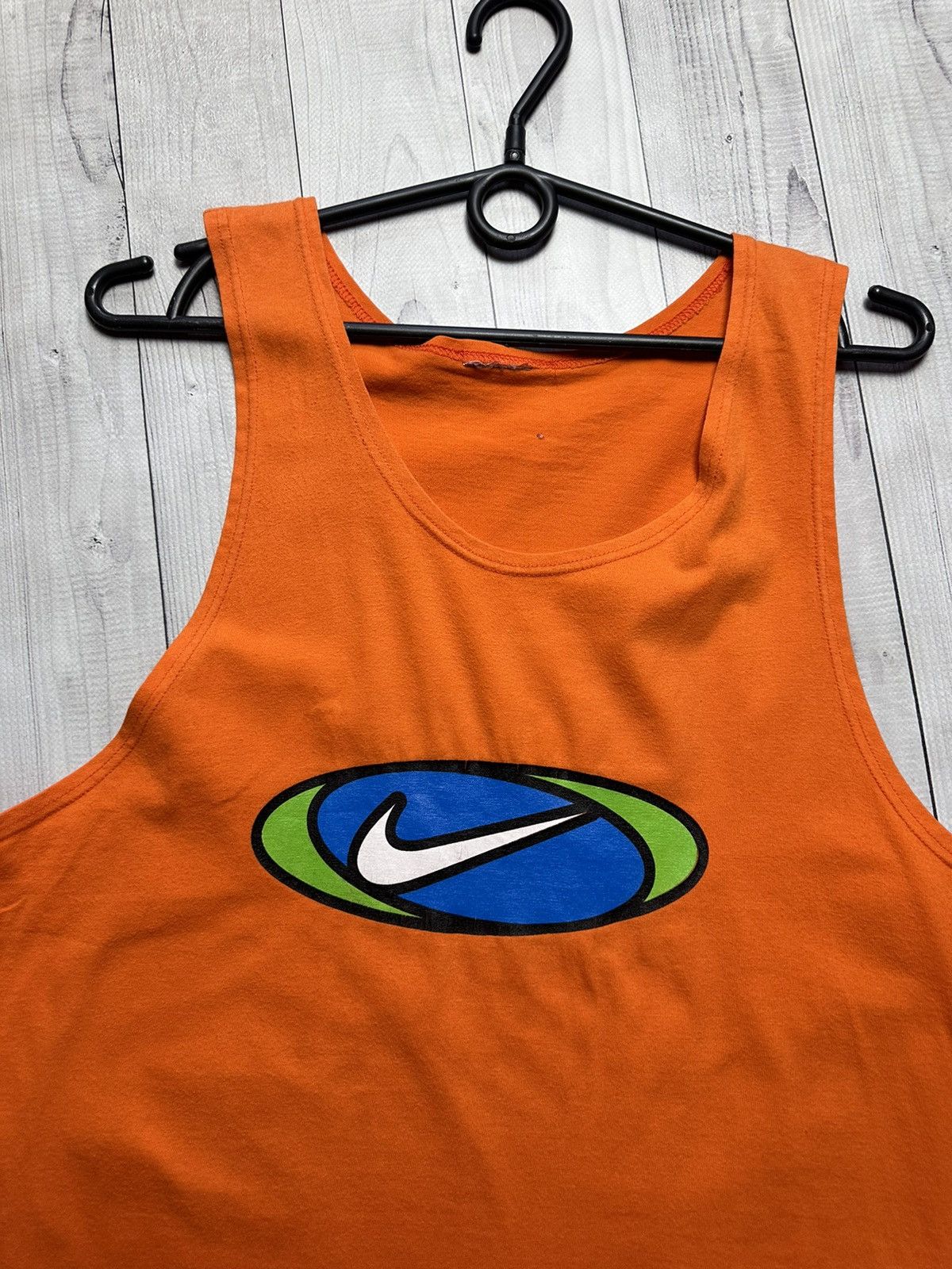 Nike × Vintage Vintage Nike orange tee big swoosh logo size S Size US S / EU 44-46 / 1 - 2 Thumbnail