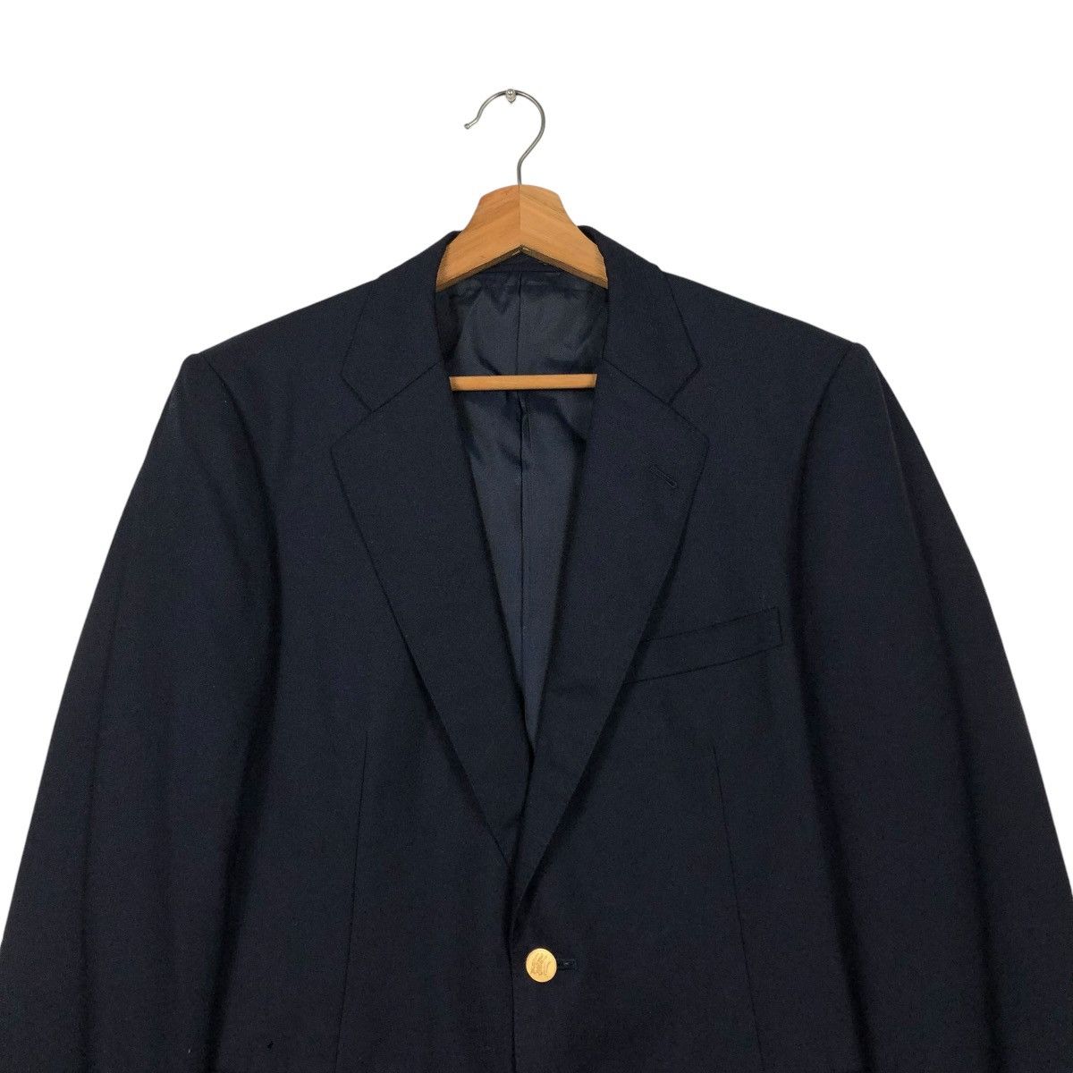 Burberry 🔥VINTAGE BURBERRYS COATS JACKET DOUBLE BREAST GOLDEN BUTTON Size US M / EU 48-50 / 2 - 5 Thumbnail