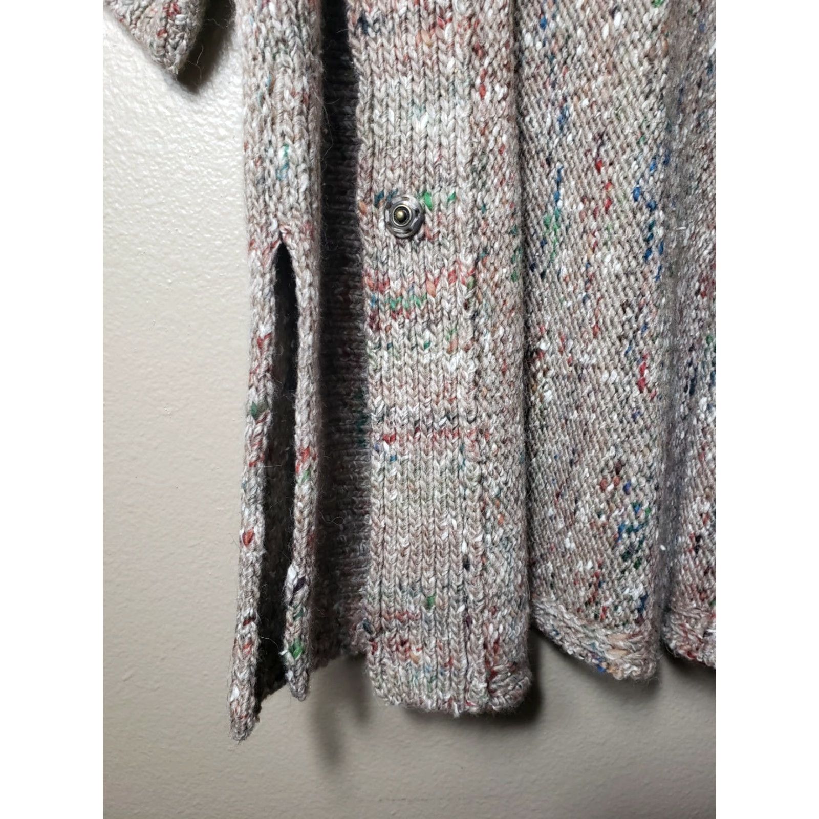 Vintage Lafayette 148 New York Cardigan Knit Wool Blend 1/2 Sleeve Marled -Size PS Beige Womens Cardigan Size S / US 4 / IT 40 - 7 Thumbnail
