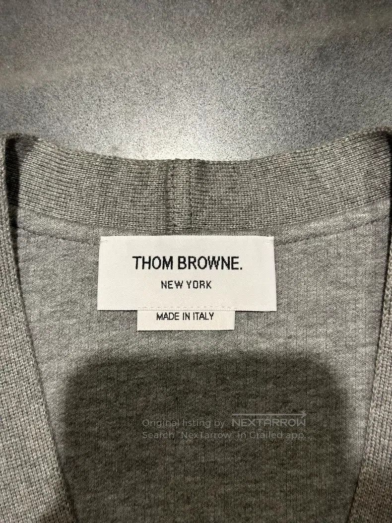 Thom Browne Thom Browne Grey Cardigan with Cuffs Size US S / EU 44-46 / 1 - 5 Thumbnail