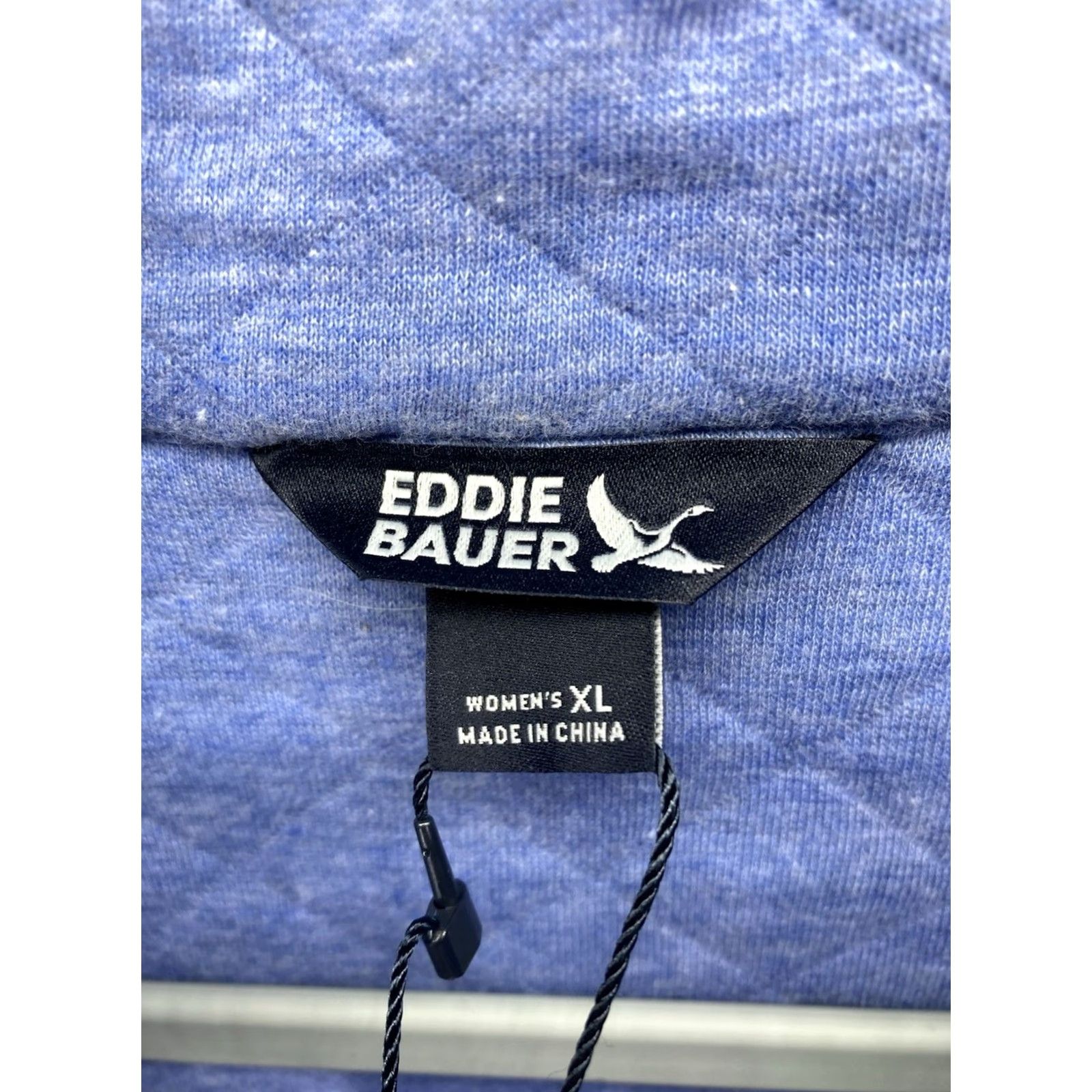Eddie Bauer VINTAGE Eddie Bauer Quilted Sweater Women XL Blue Long Sleeve Pullover Cotton Blend Mens Size XL / US 12-14 / IT 48-50 - 6 Thumbnail