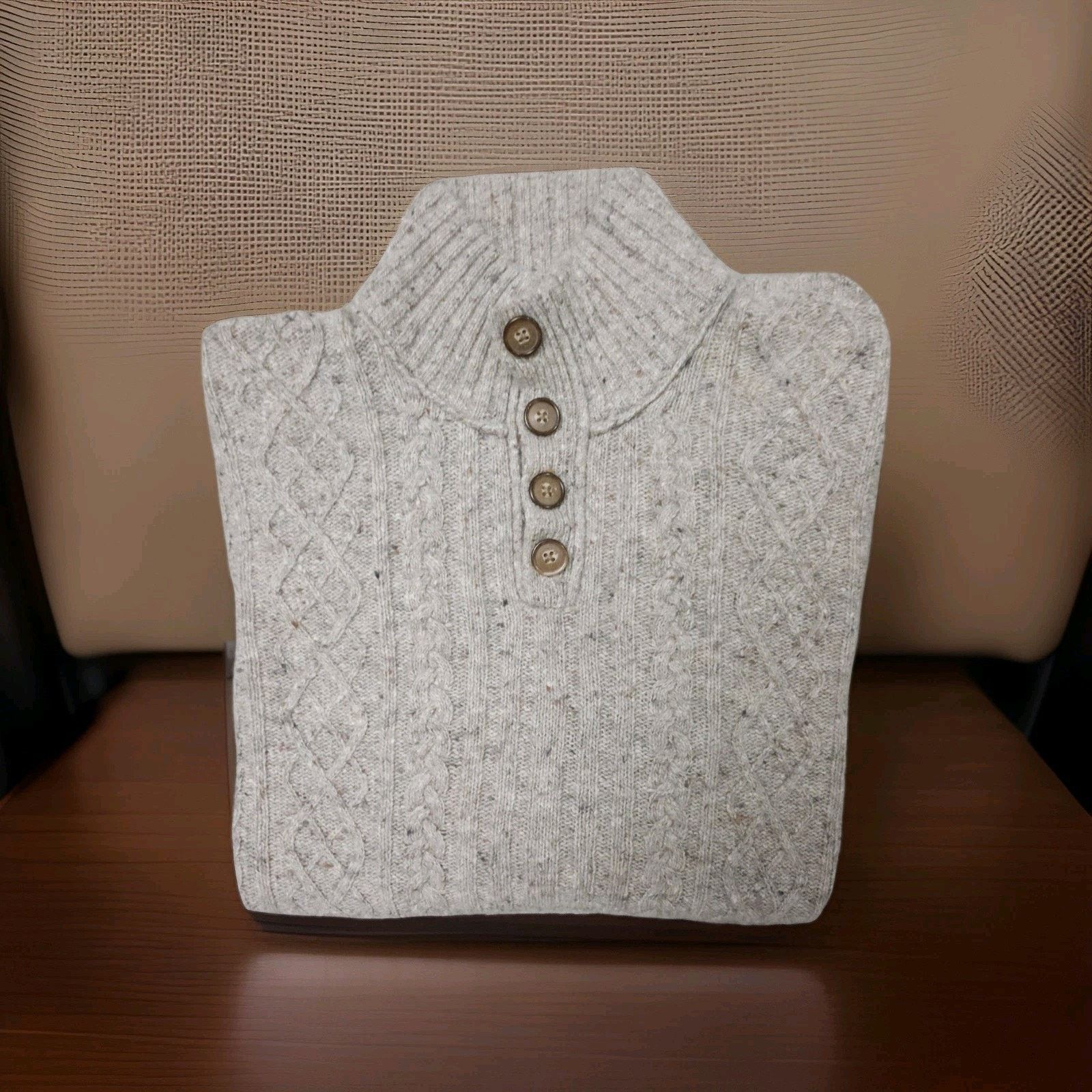 Johnston & Murphy Johnston & Murphy Lambs Wool Sweater with Elbow Patches L Size US L / EU 52-54 / 3 - 2 Thumbnail