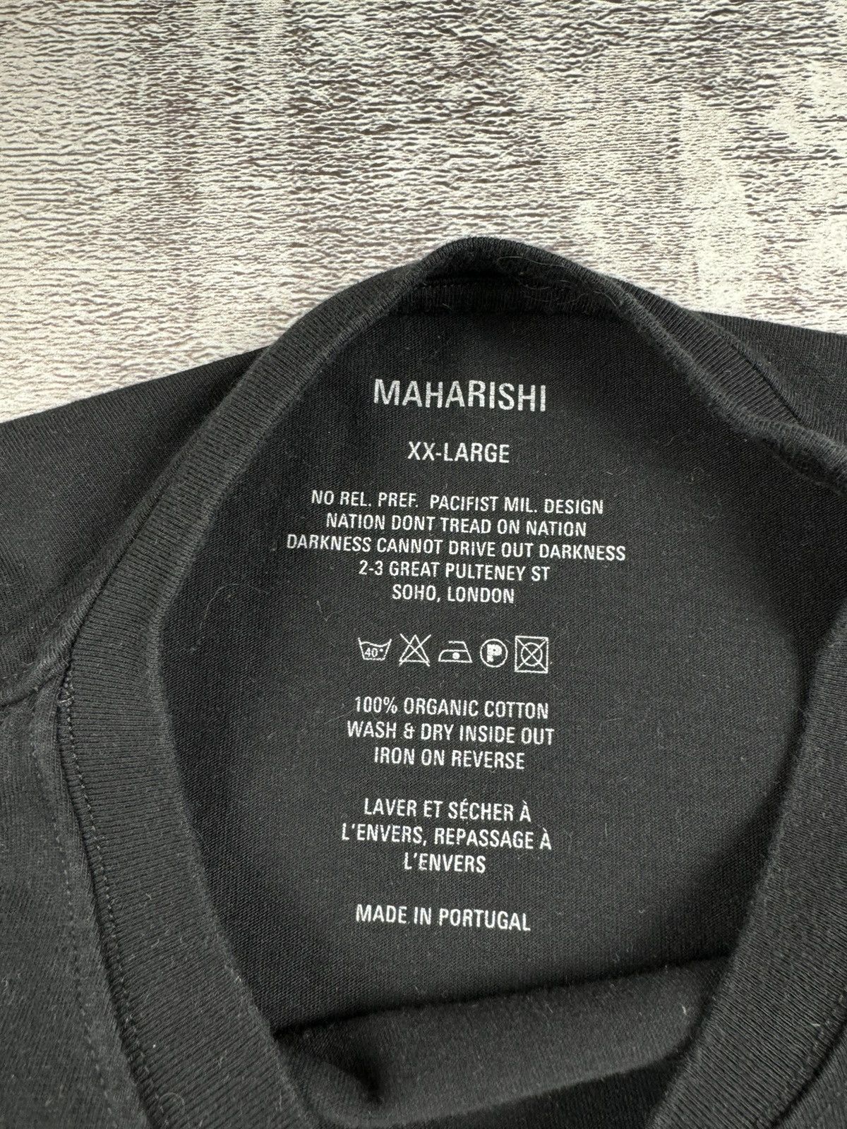Maharishi Maharishi World Globe Logo Black Japanese Brand T Shirt Size US XXL / EU 58 / 5 - 8 Thumbnail