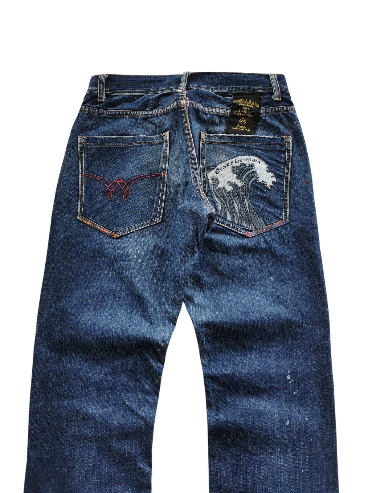 Japanese Brand Joneaa Crazy Leopard Strategy The Art Denim Size US 29 - 5 Thumbnail