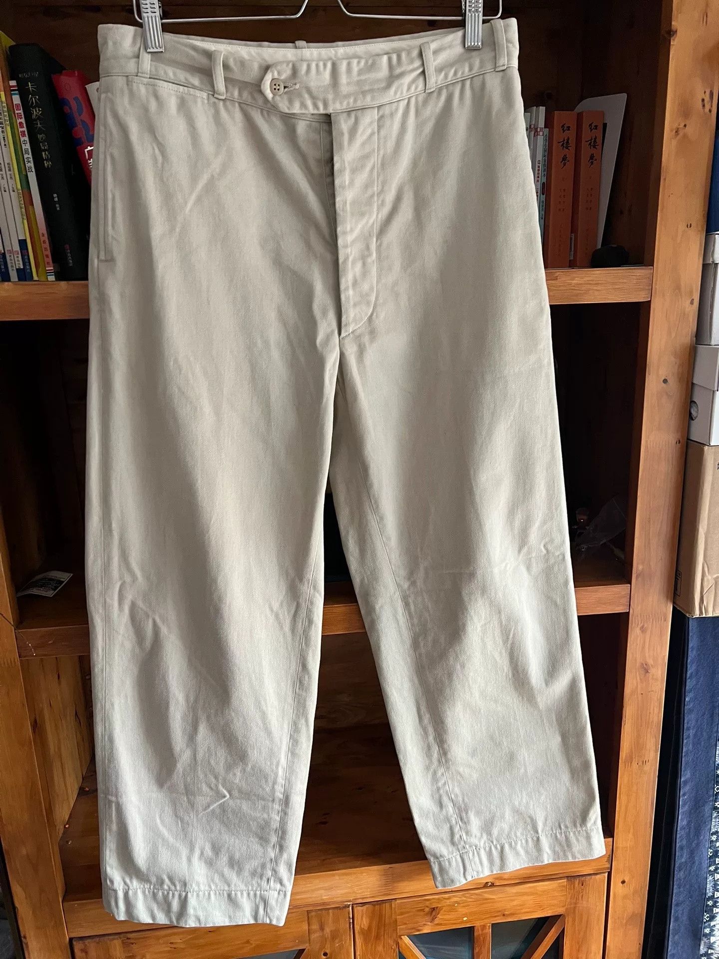 At Last & Co Atlast&Co Timeworn Beige Trousers Size US 34 / EU 50 - 2 Thumbnail