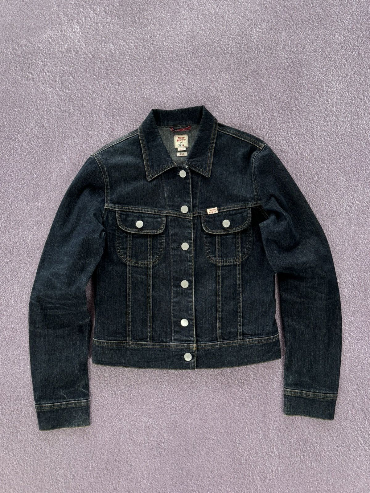 Miss Sixty Vintage Y2K Miss Sixty Dark Denim Jacket Size S / US 4 / IT 40 - 1 Thumbnail