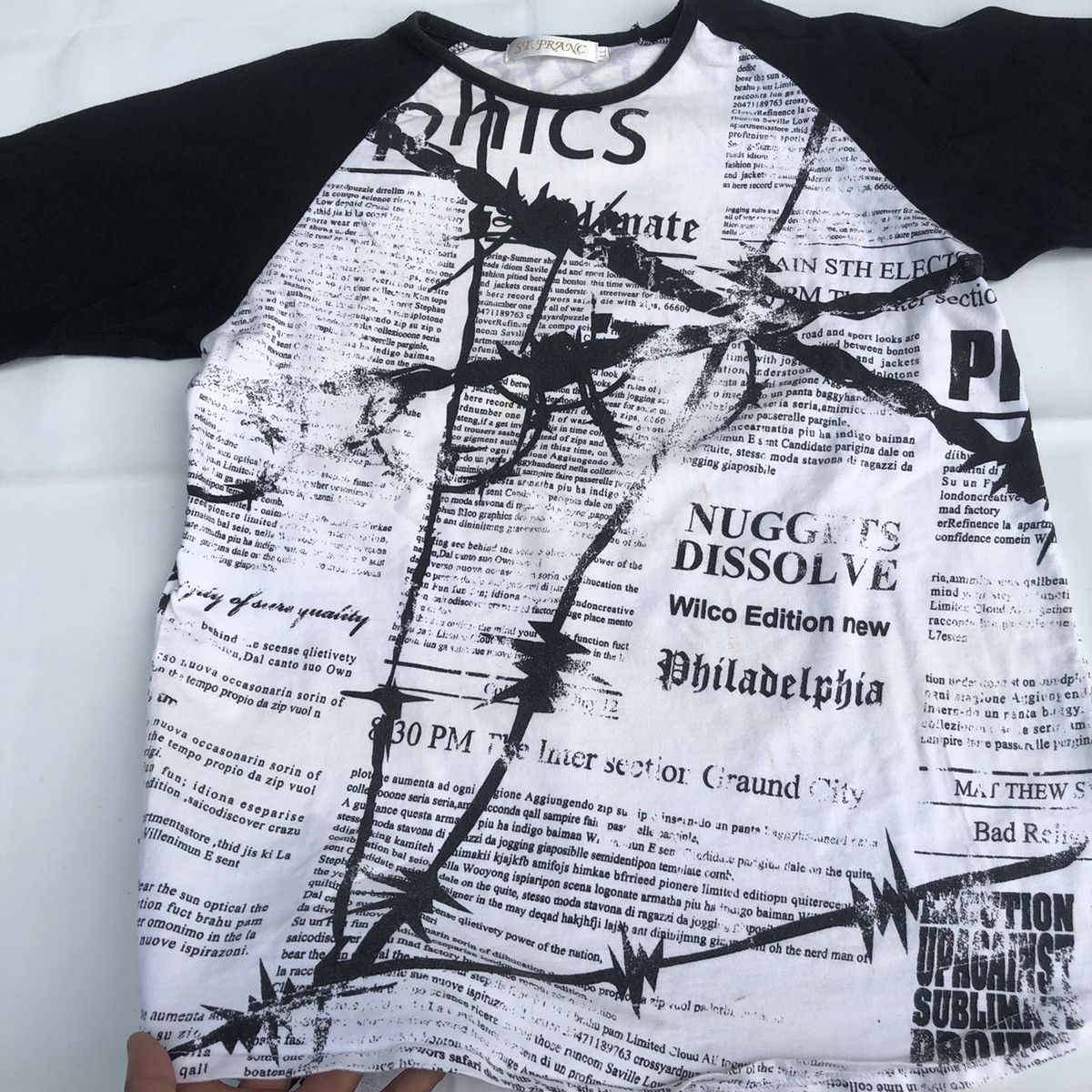 If Six Was Nine Japanese Poem Gothic LongSleeve Punk Rock Style Size US L / EU 52-54 / 3 - 5 Thumbnail