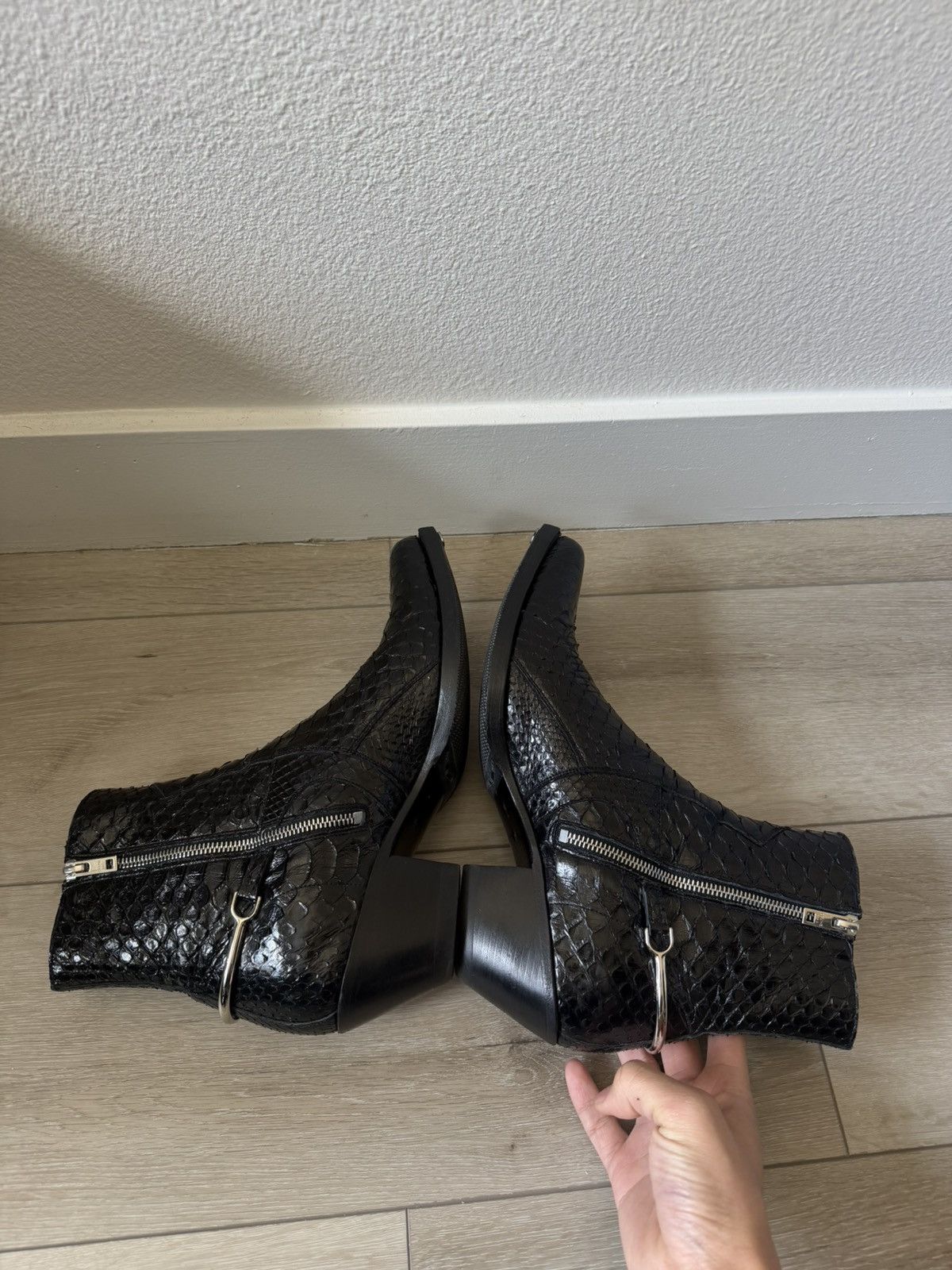Celine SS20 Shiny Python Berlin Calvary 60mm Boots 42 Size US 9 / EU 42 - 5 Thumbnail