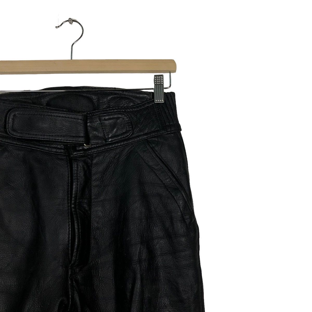 Genuine Leather 🔥90’s Vtg Biker Motor Cross Leather Pants Corin Motors Japan Size US 26 / EU 42 - 6 Thumbnail