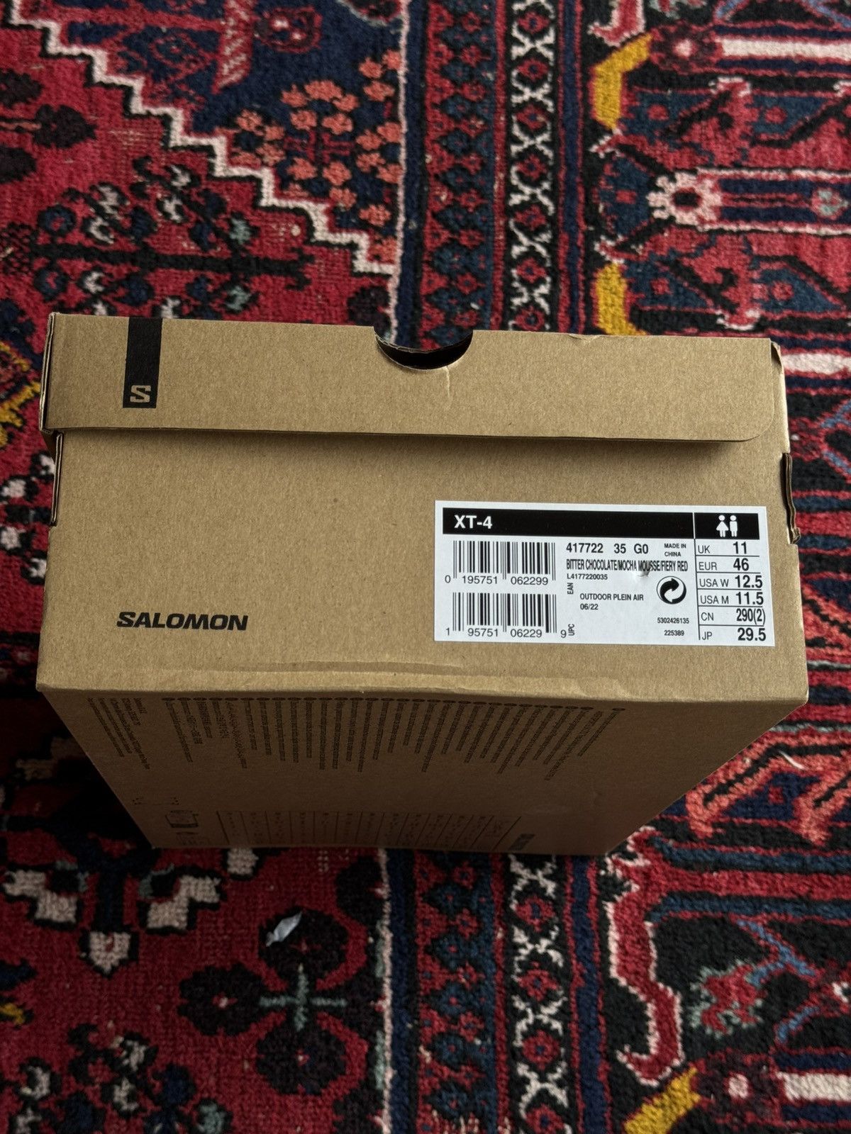 Salomon XT-4 in Bitter Chocolate/Mocha Mousse/Fiery Red Size US 11.5 / EU 44-45 - 5 Thumbnail