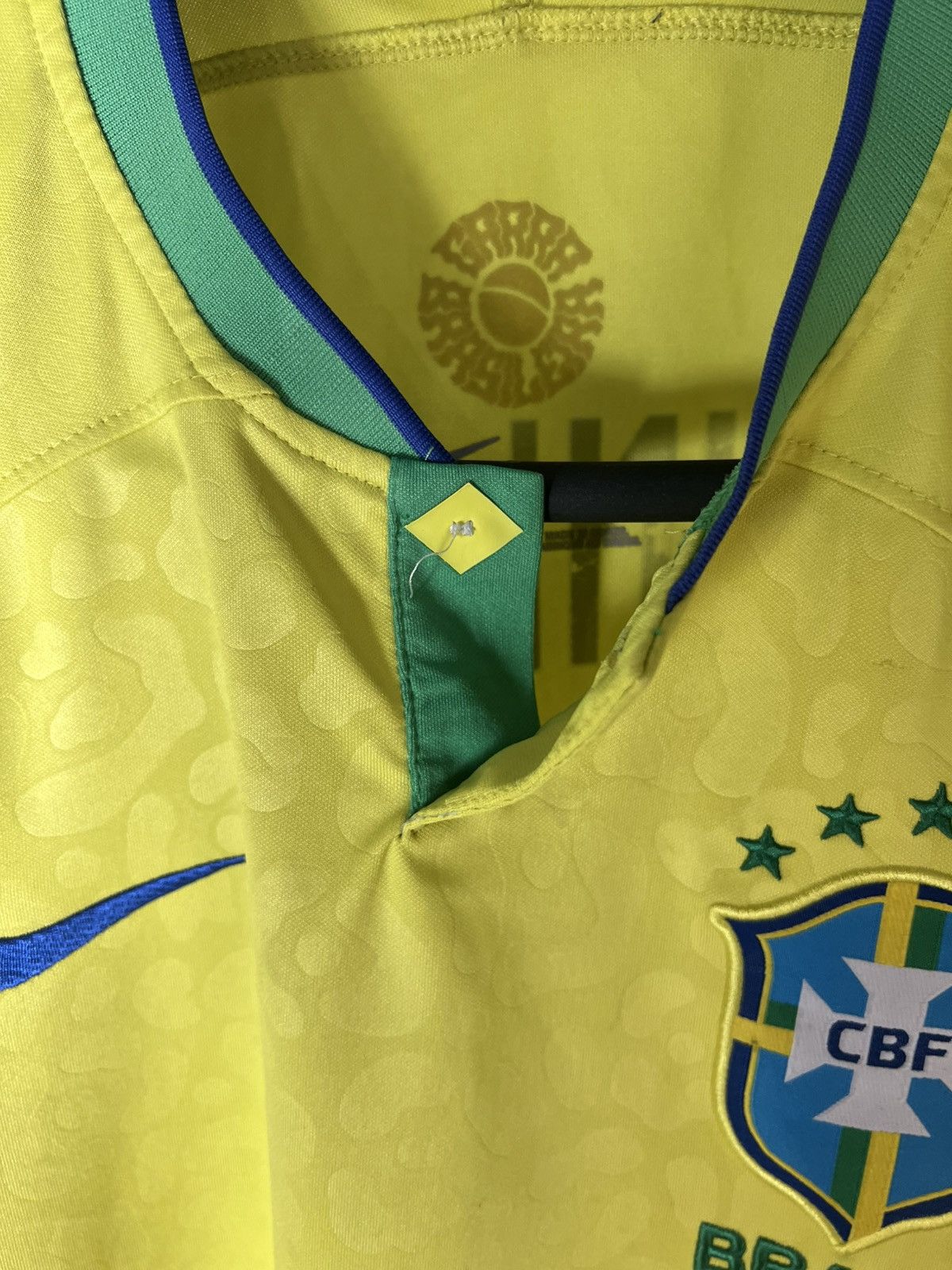 Vintage VERY RARE NIKE BRAZIL SOCCER JERSEY RETRO BLOKECORE Y2K 90s Size US M / EU 48-50 / 2 - 10 Thumbnail