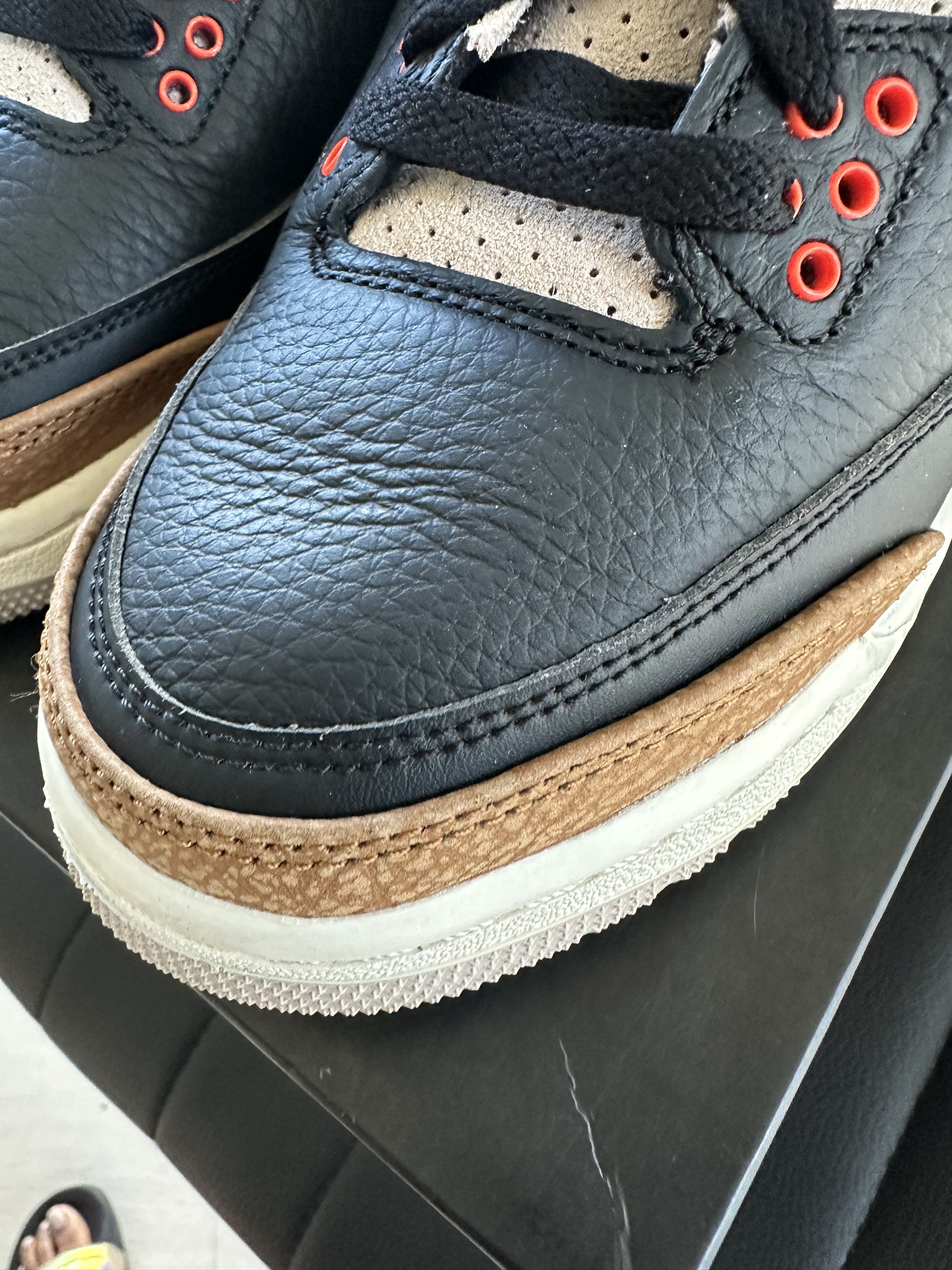 Jordan Brand × Nike PREOWNED AIR JORDAN 3 RETRO HIGH OG "DESERT ELEPHANT" Size US 8 / IT 38 - 4 Thumbnail