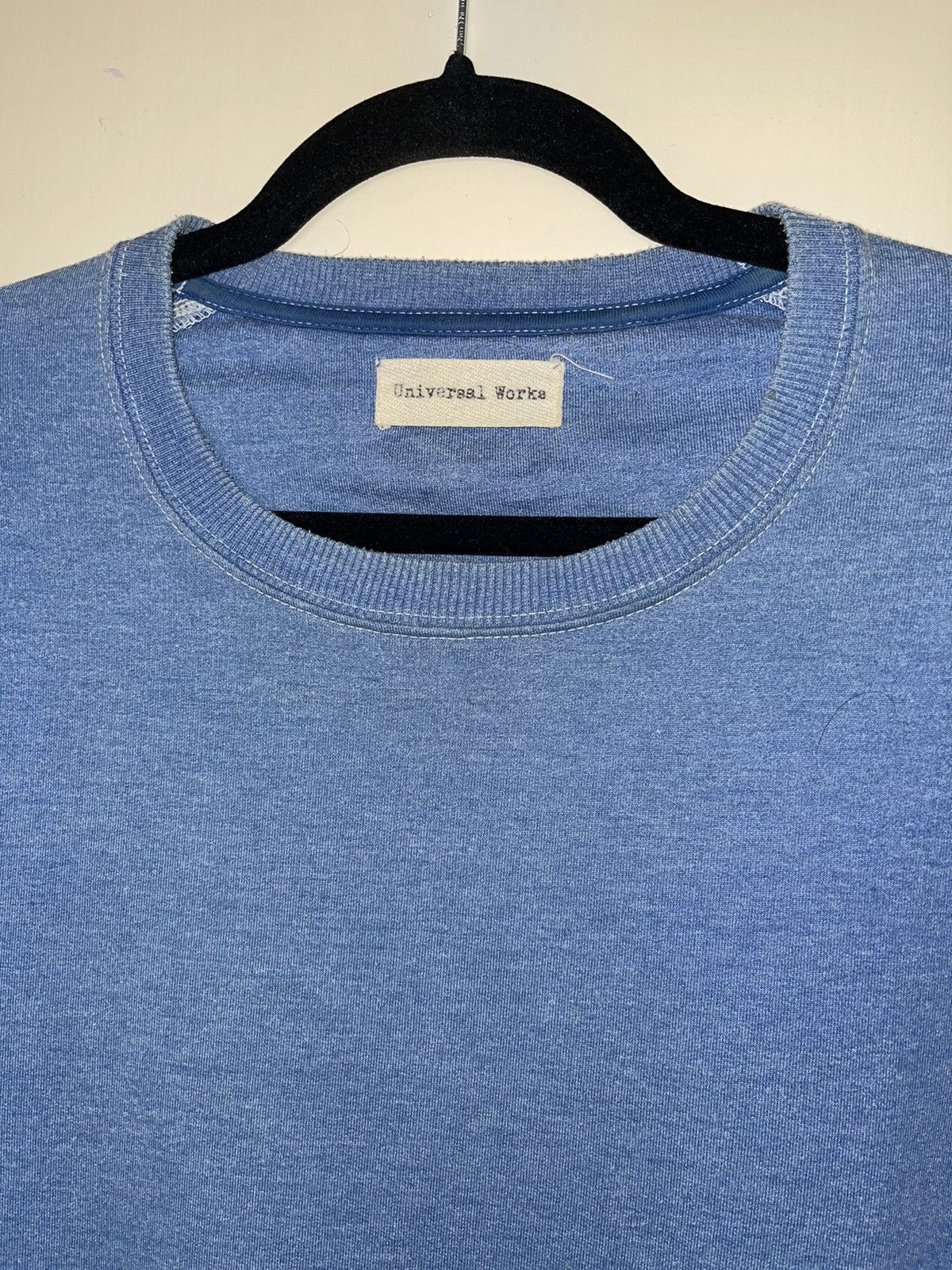Universal Works Universal Works Crewneck Sweatshirt - Blue Padded Elbow Size US XL / EU 56 / 4 - 3 Thumbnail