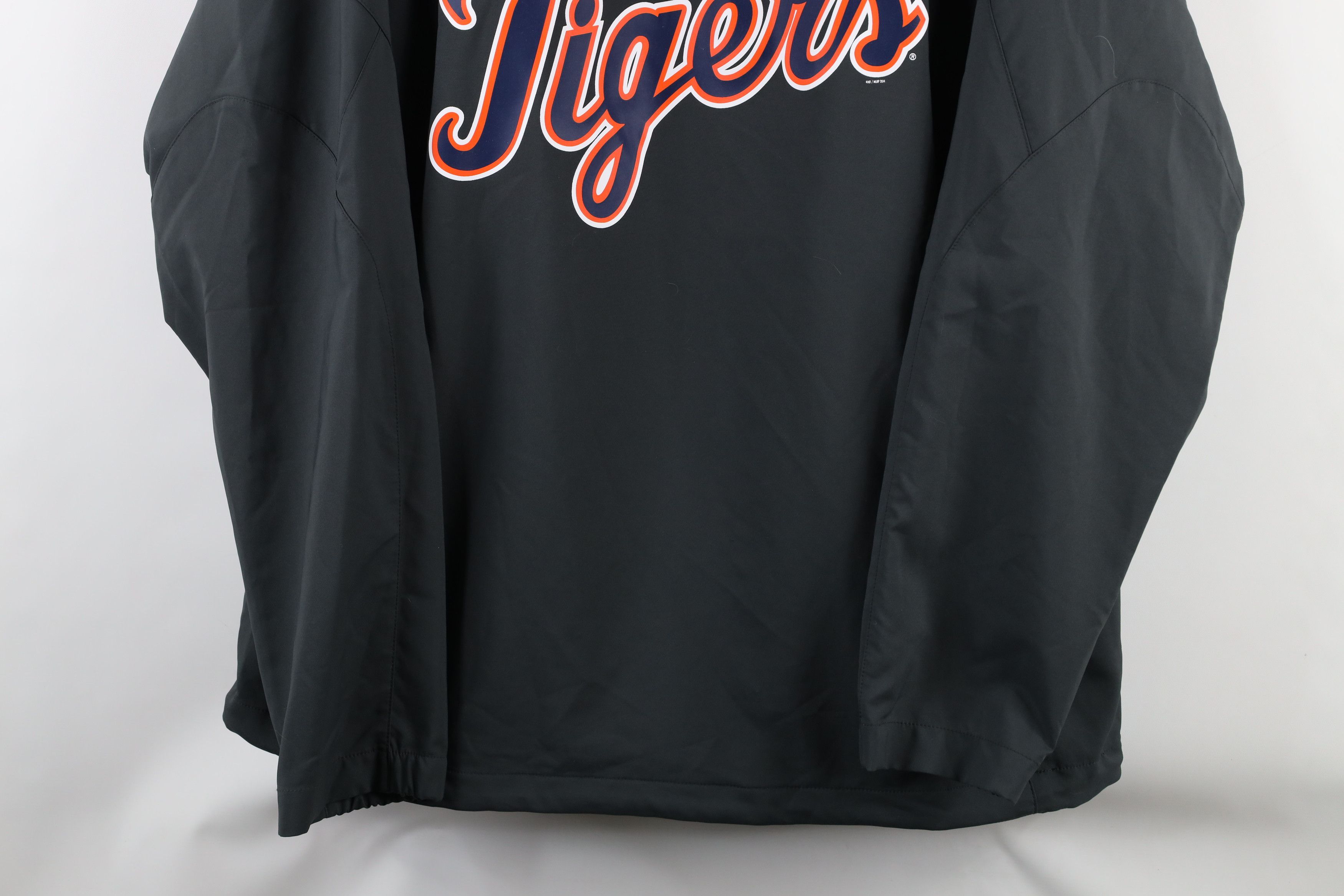Nike × Vintage Nike Script Detroit Tigers Baseball Half Zip Pullover Jacket Size US XL / EU 56 / 4 - 3 Thumbnail