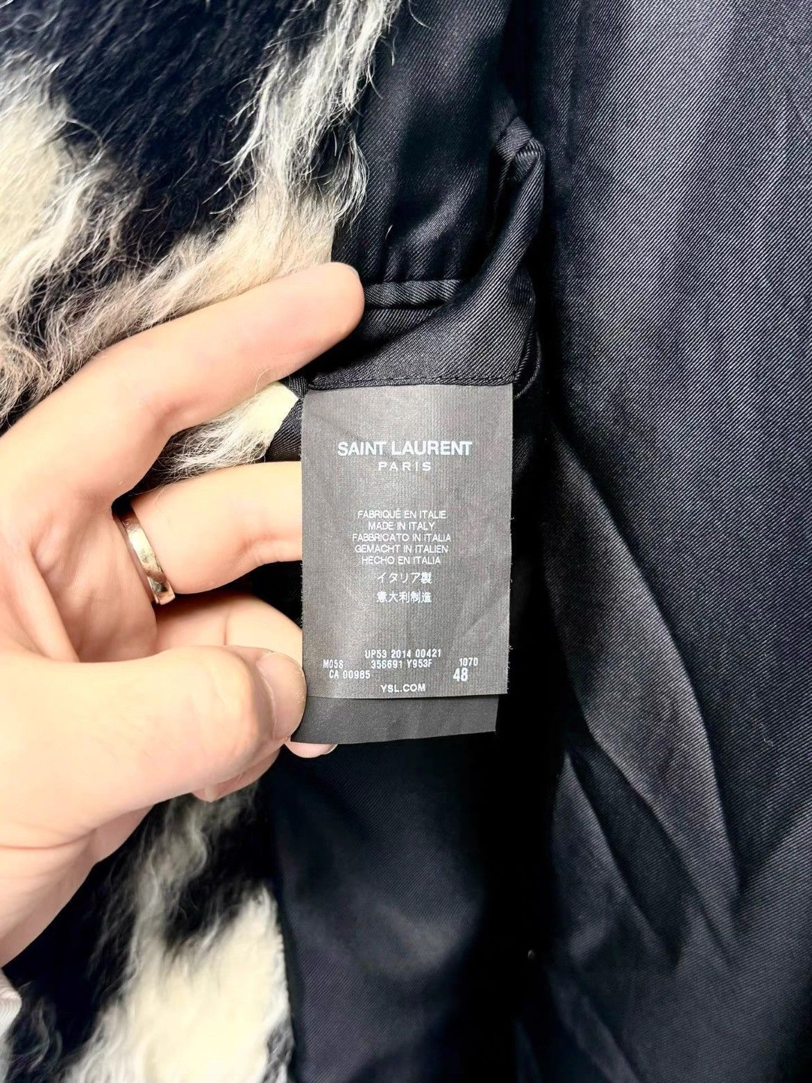 Saint Laurent Paris Saint Laurent Paris 14AW Runway Pattern Coat-2507 Size US M / EU 48-50 / 2 - 5 Thumbnail