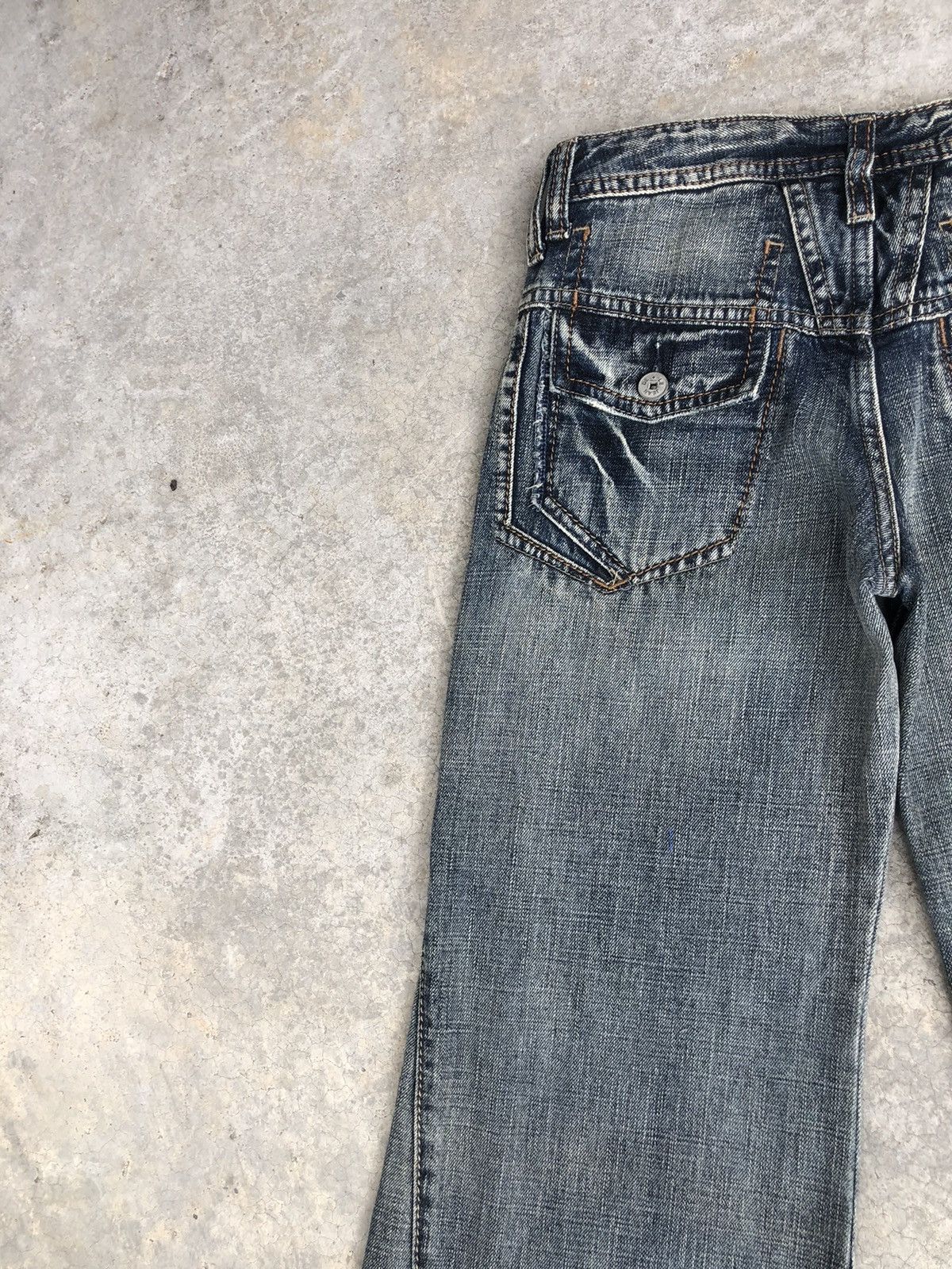 Marithe + Francois Girbaud Marithe Francois Girbaud Flared Jeans Distressed Denim Size US 28 / EU 44 - 10 Thumbnail