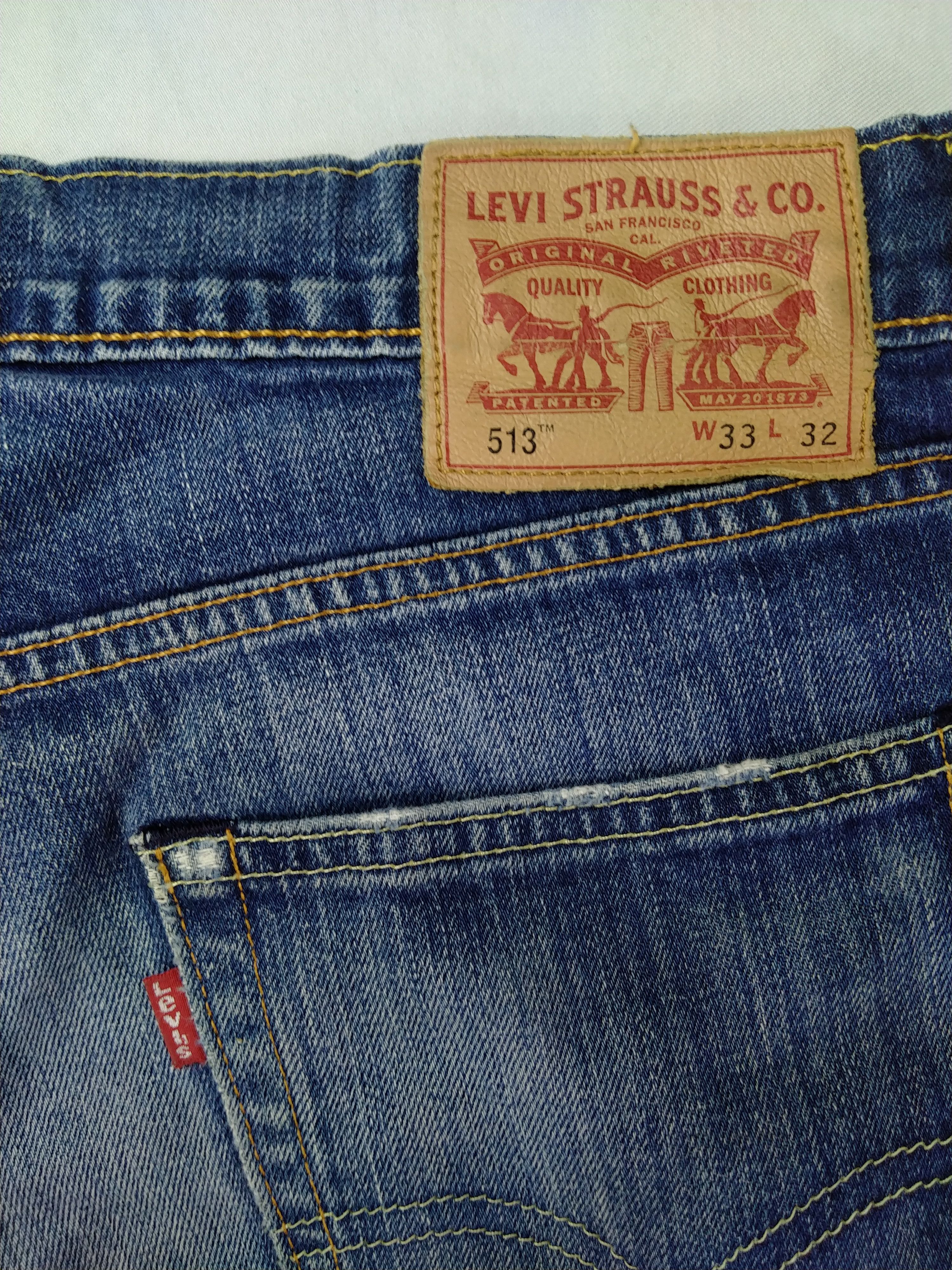 Levi's Levi's 513 Distressed Denim 34 x 31 -JN627 Size US 34 / EU 50 - 11 Thumbnail
