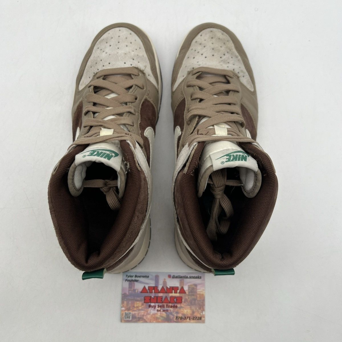 Nike Nike dunk high light chocolate Size US 7.5 / EU 40-41 - 6 Thumbnail