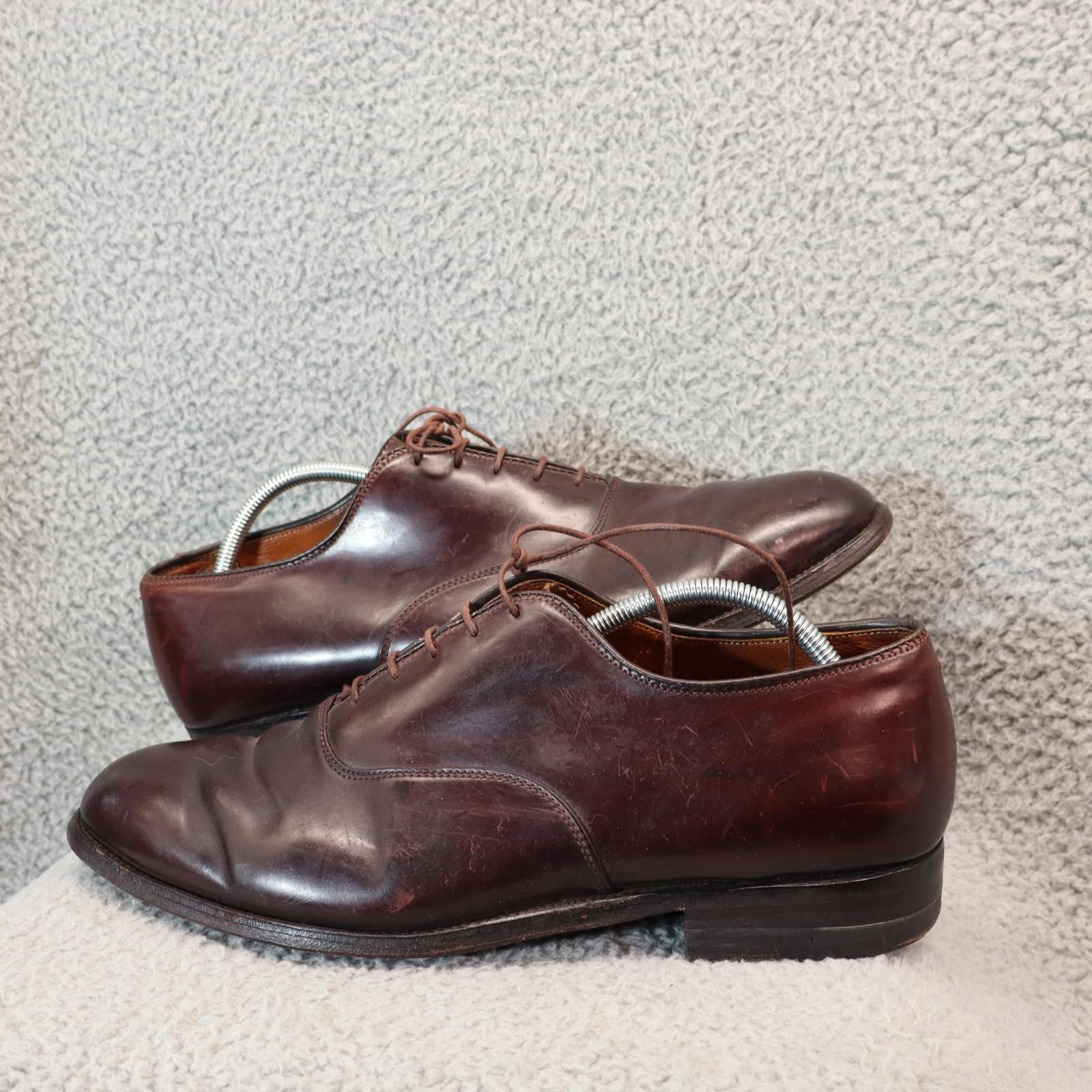 Alden Alden Plain Toe Balmoral Brown Dress Shoes sz 12 AA  display picture 1