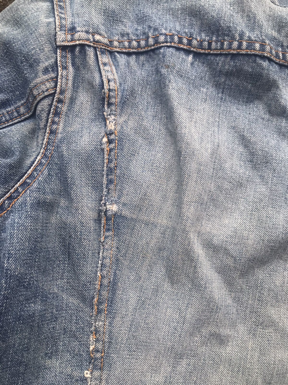 Levi's True Vintage Distressed Levis Trucker Jacket Big E Size US S / EU 44-46 / 1 - 18 Thumbnail