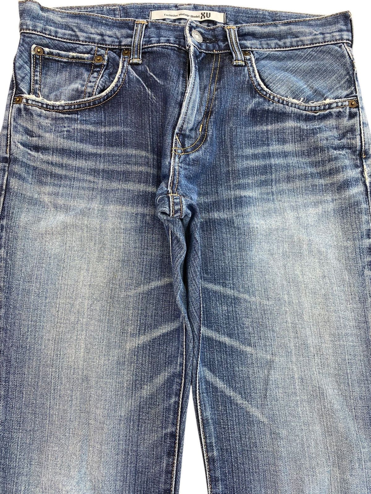 Edwin Edwin Faded Wash Whiskered Style Flare Jeans Size US 32 / EU 48 - 2 Thumbnail