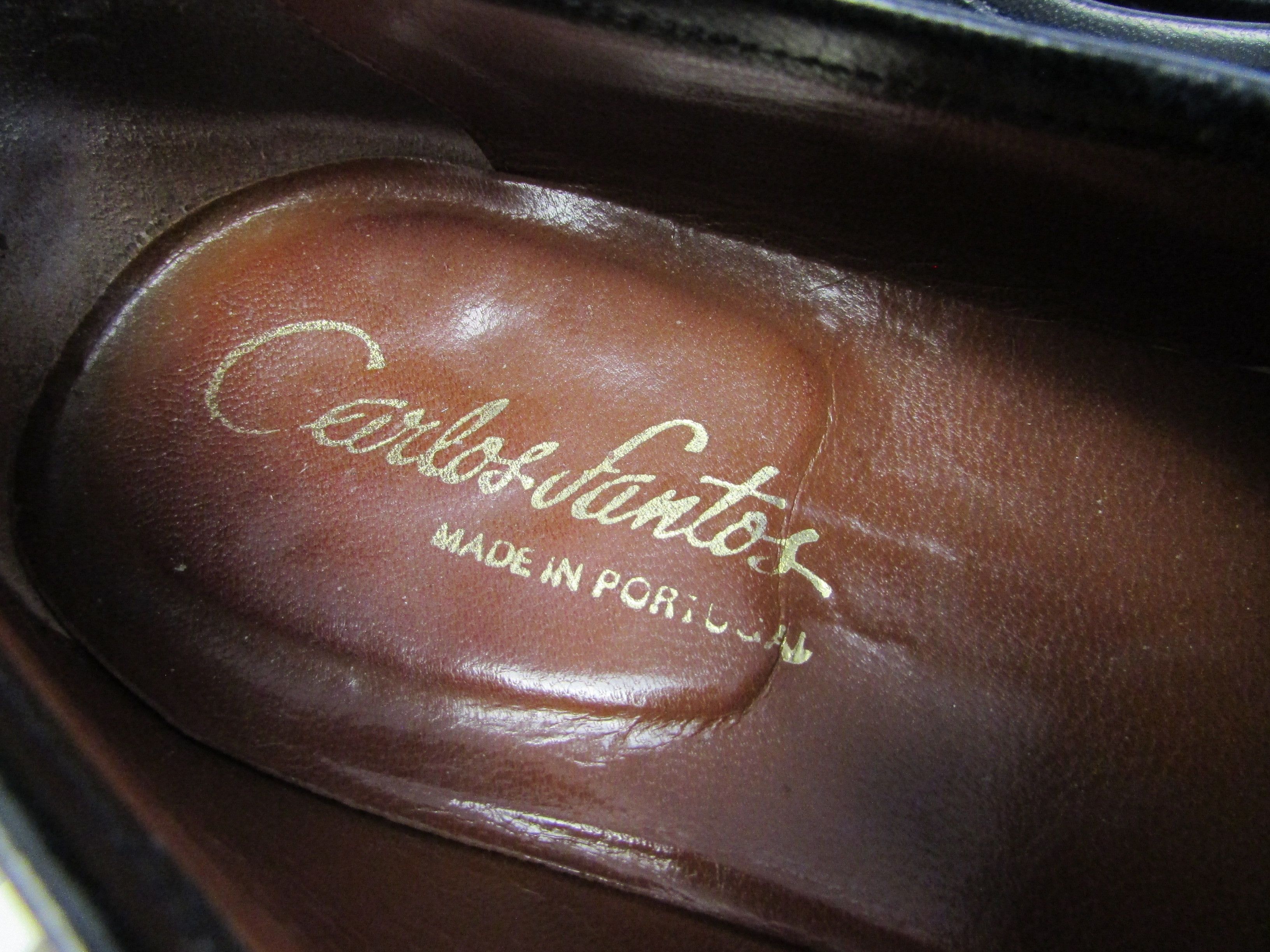 Carlos Santos Carlos Santos Men's Black Leather Loafers Size US 9.5 / EU 42-43 - 5 Thumbnail