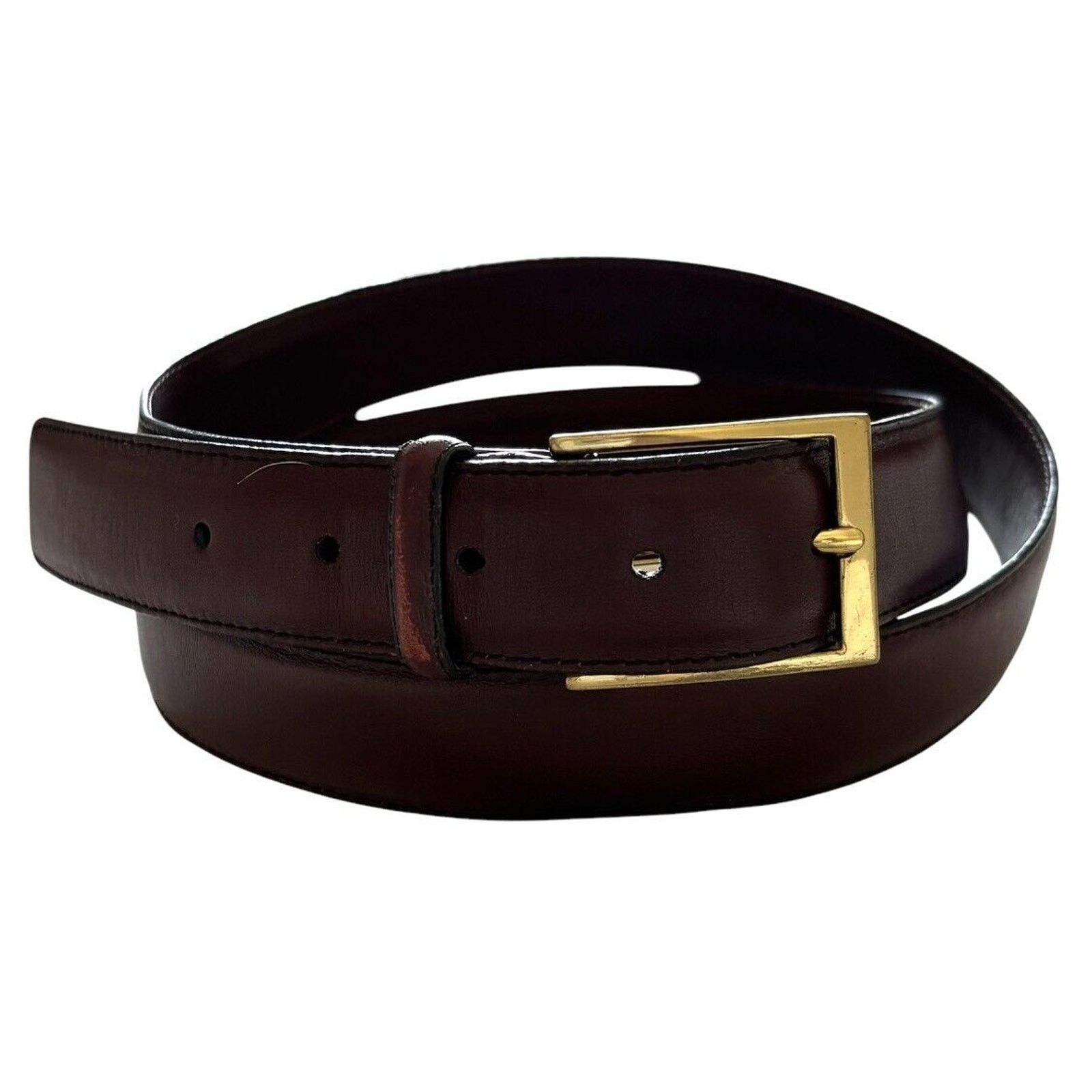 Brighton BRIGHTON 36113 ANILINA Brown men's leather belt Men’s sz 42 Size 42 - 1 Thumbnail