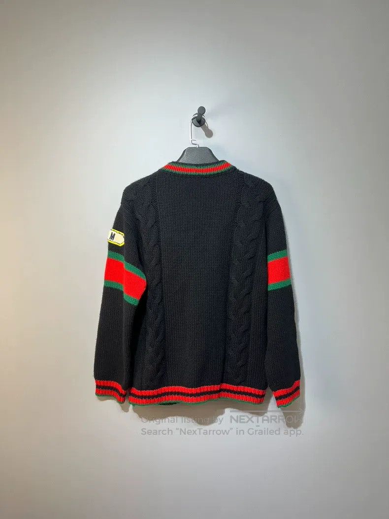 Gucci Gucci Black, red and green striped knitted cardigan coat Size US S / EU 44-46 / 1 - 2 Thumbnail