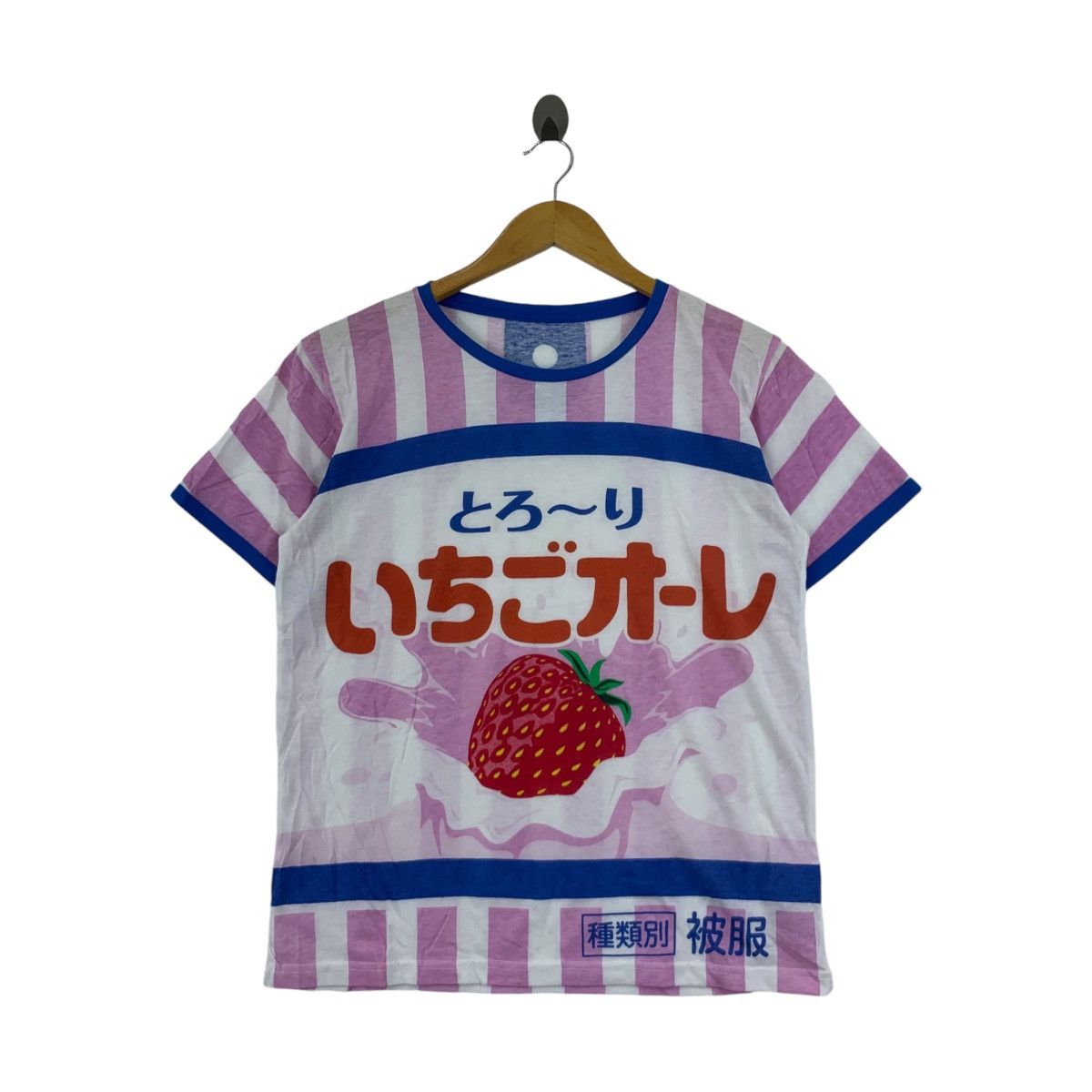 Vintage Vintage JAPAN STRAWBERRY MILK Anime AOP Tee Shirt Top Size L / US 10 / IT 46 - 1 Thumbnail